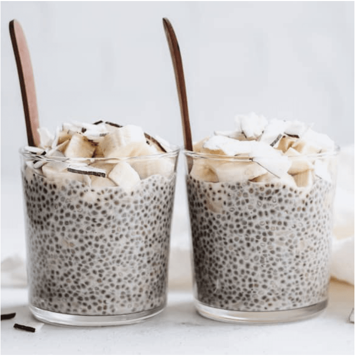 HEALTHY BANANA CREAM PIE CHIA PUDDING