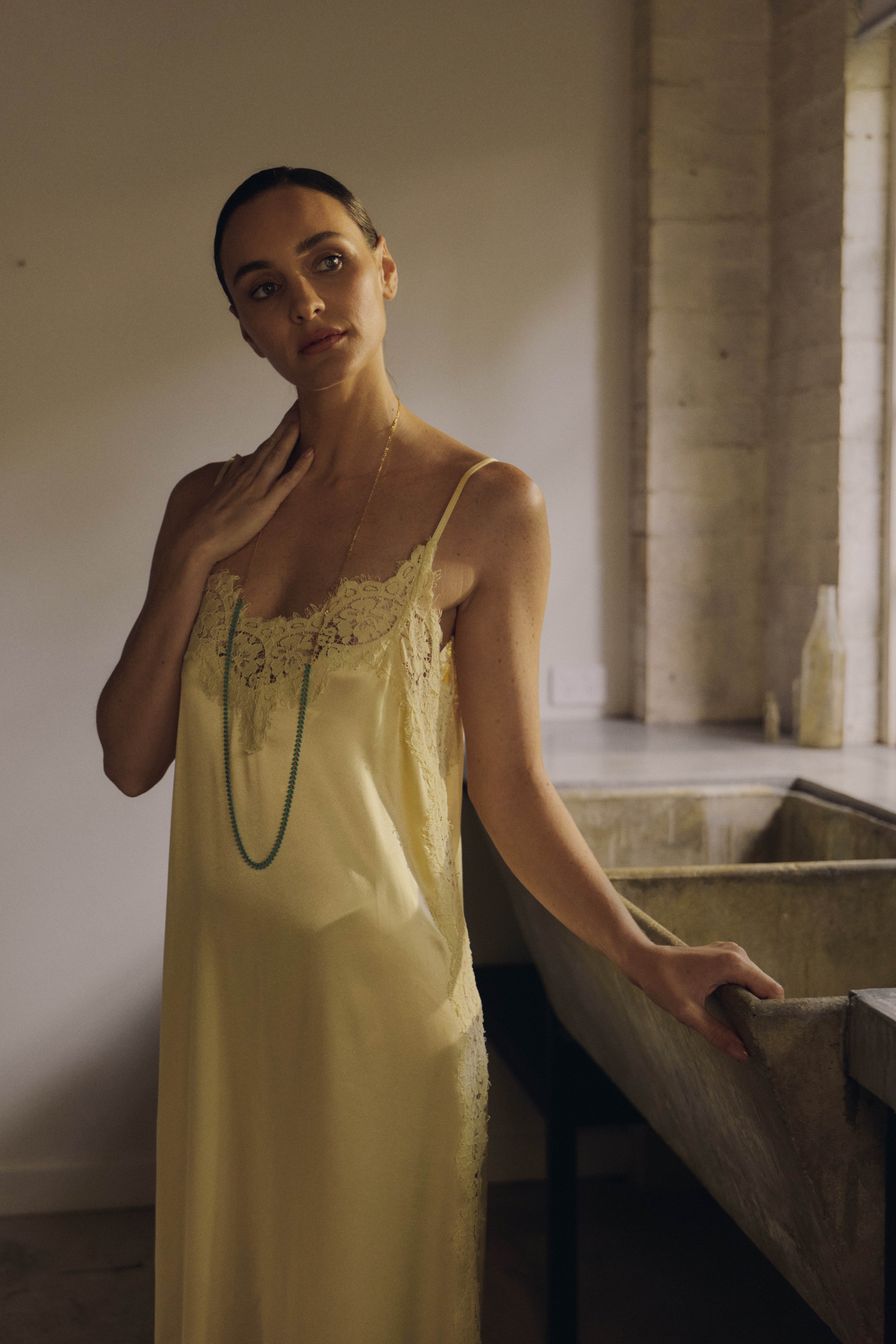 Gabbi Kelly Turquoise Leaf Necklace II