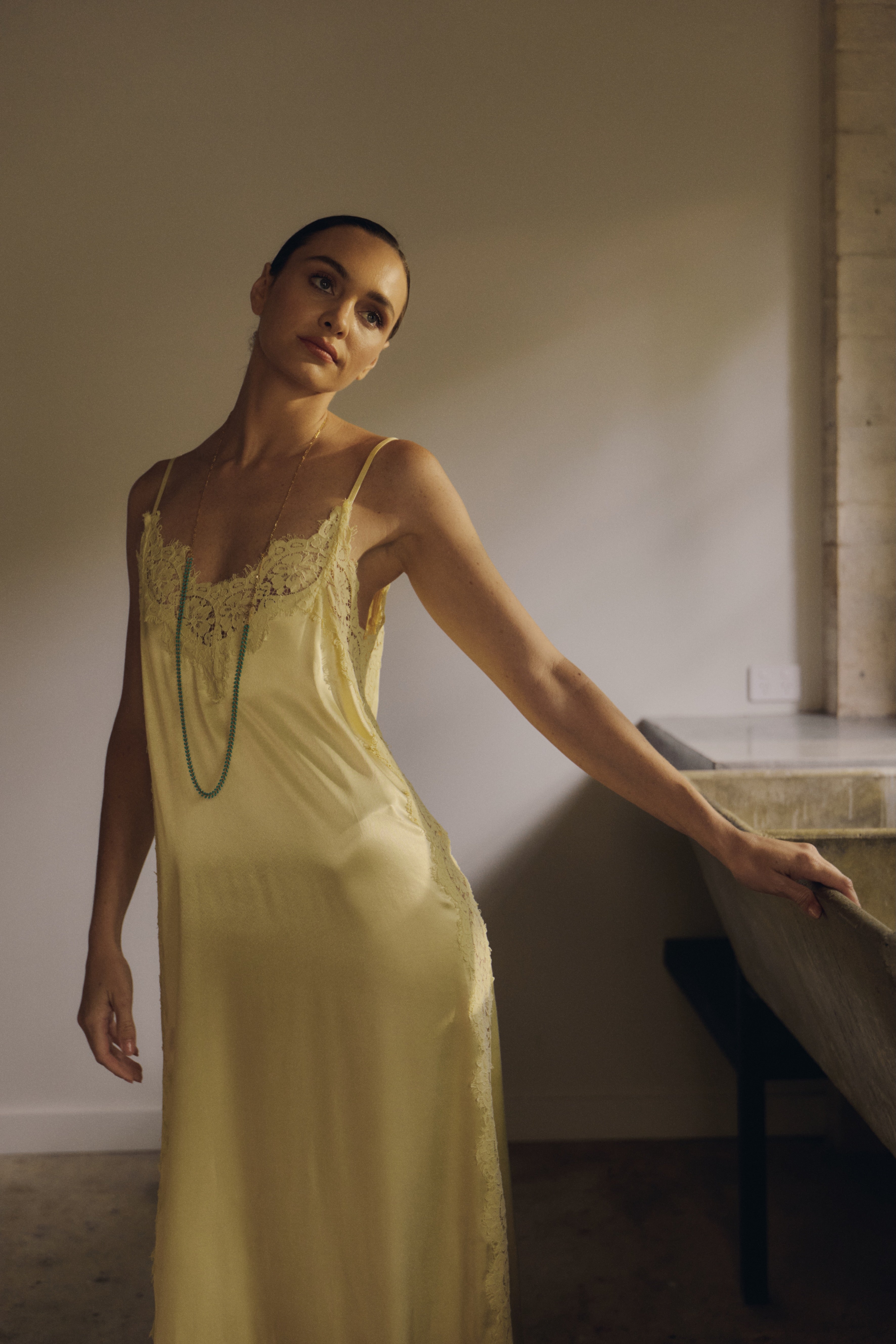 Gabbi Kelly Turquoise Leaf Necklace II