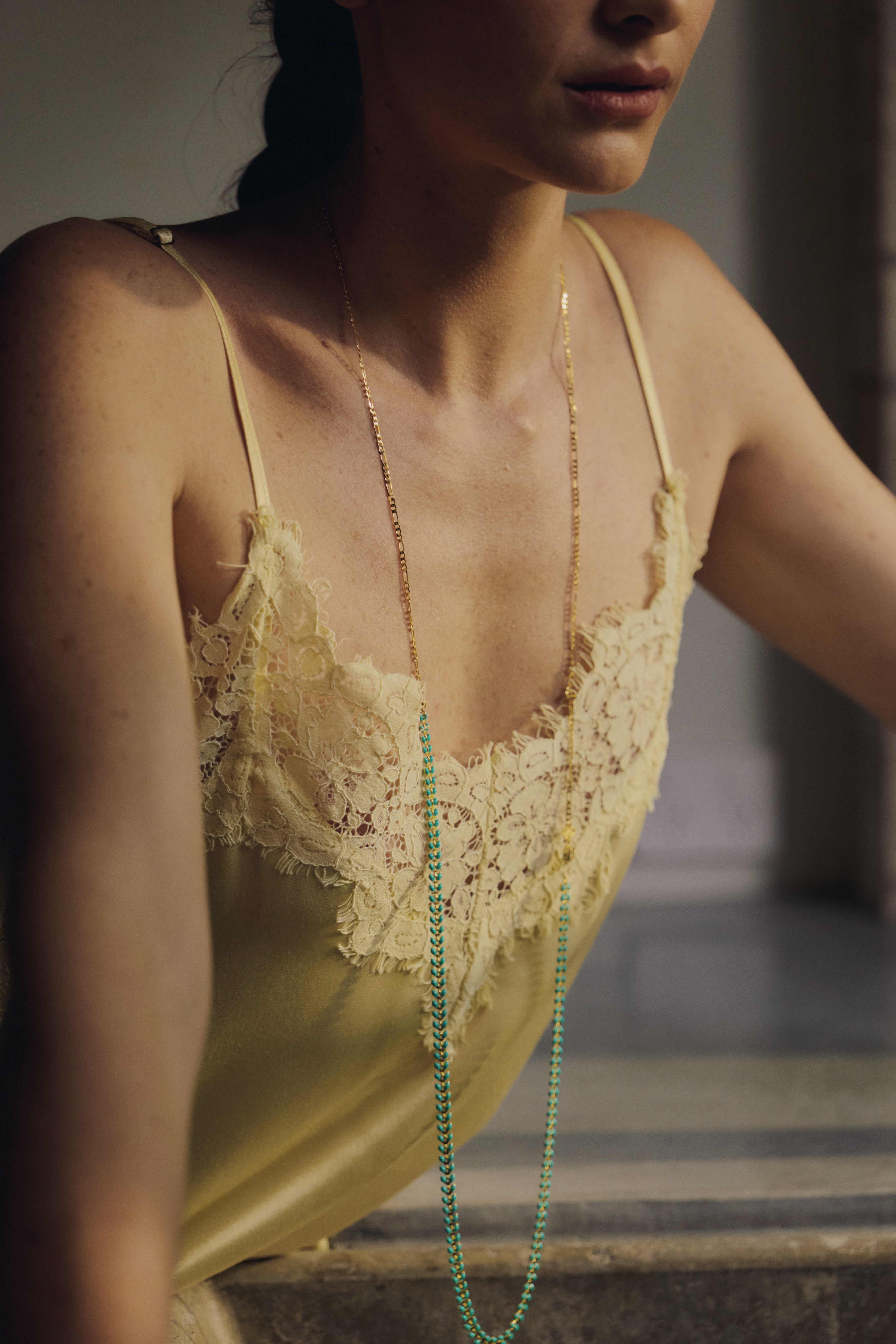 Gabbi Kelly Turquoise Leaf Necklace II