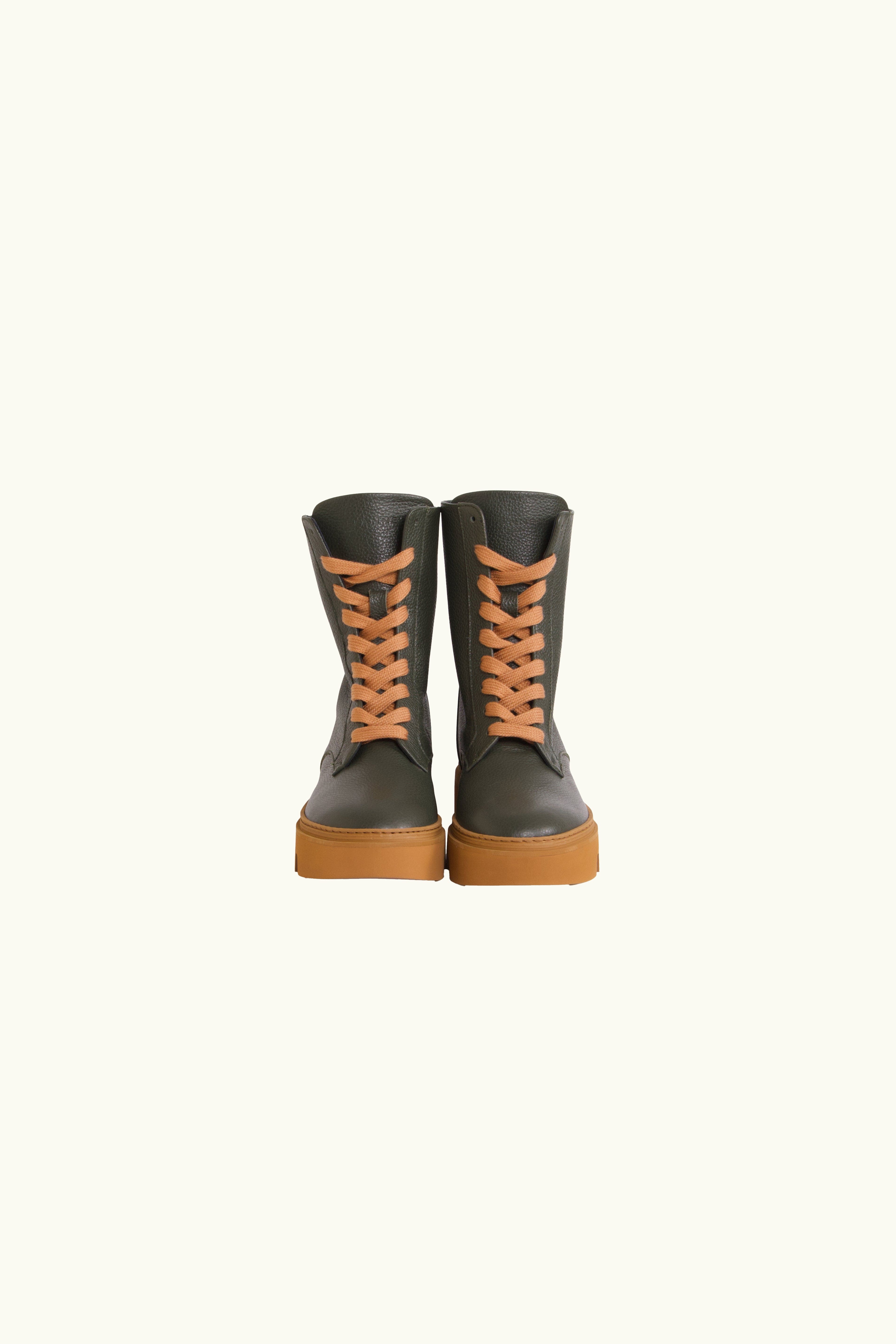 Fallon Leather Combat Boot