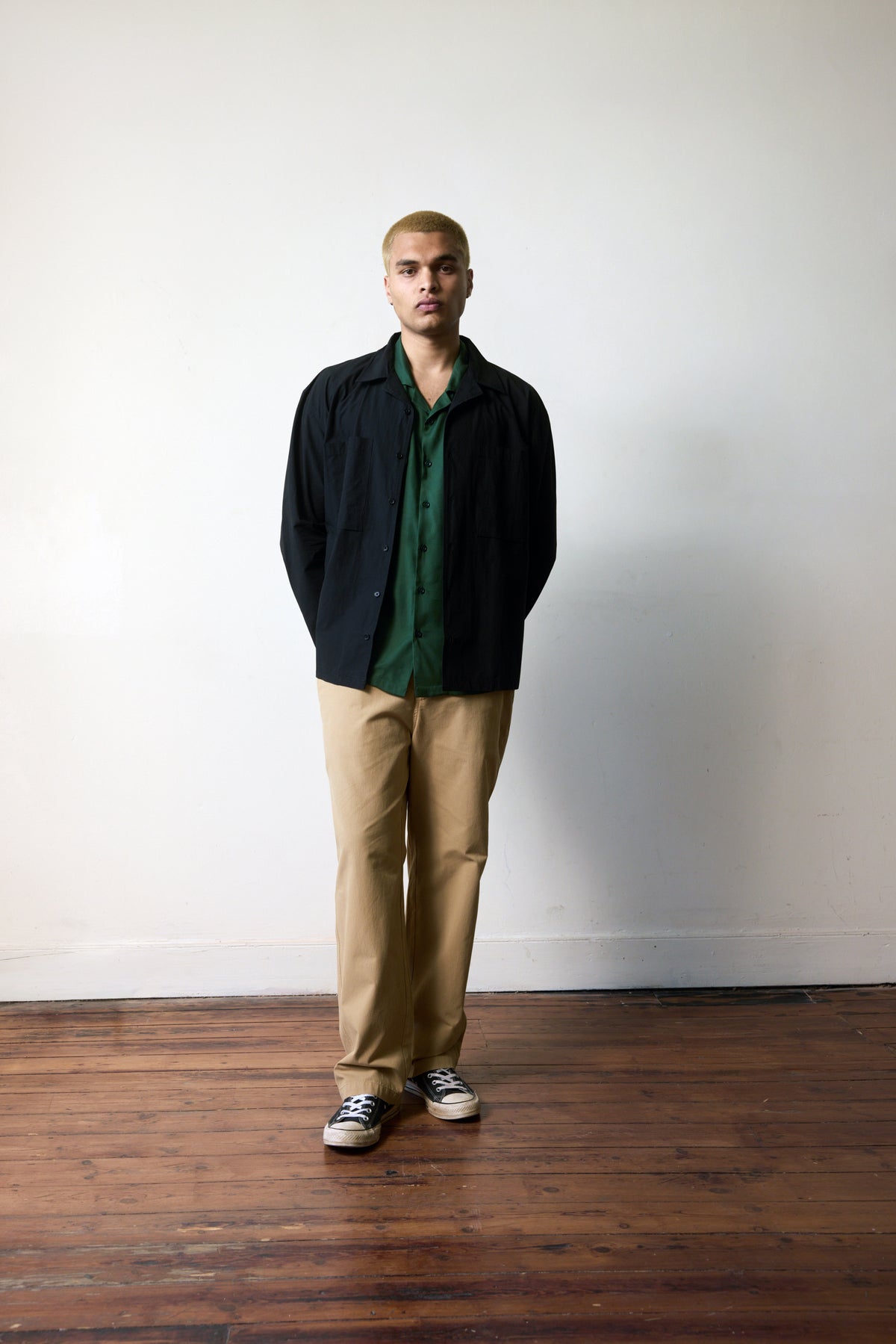 Repare Goods Short Sleeve Camp Collar Shirt