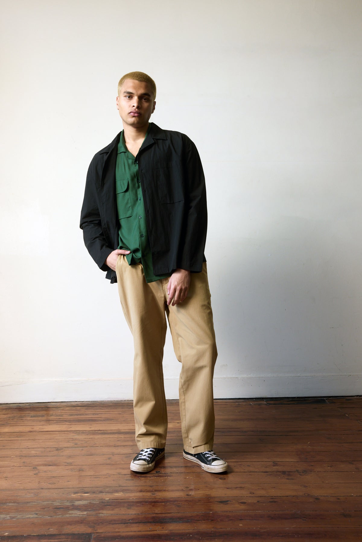 Repare Goods Short Sleeve Camp Collar Shirt