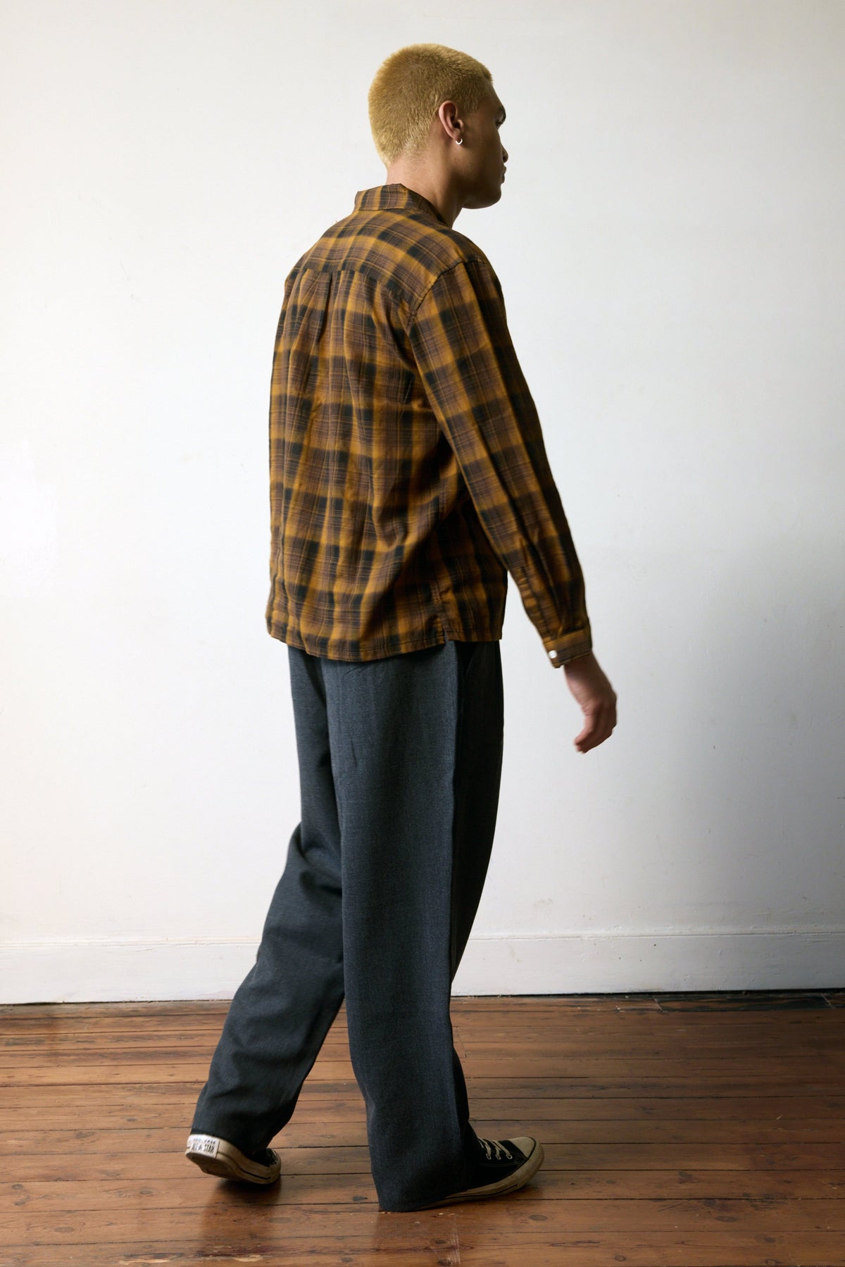 Repare Goods Long Sleeve Camp Collar Shirt