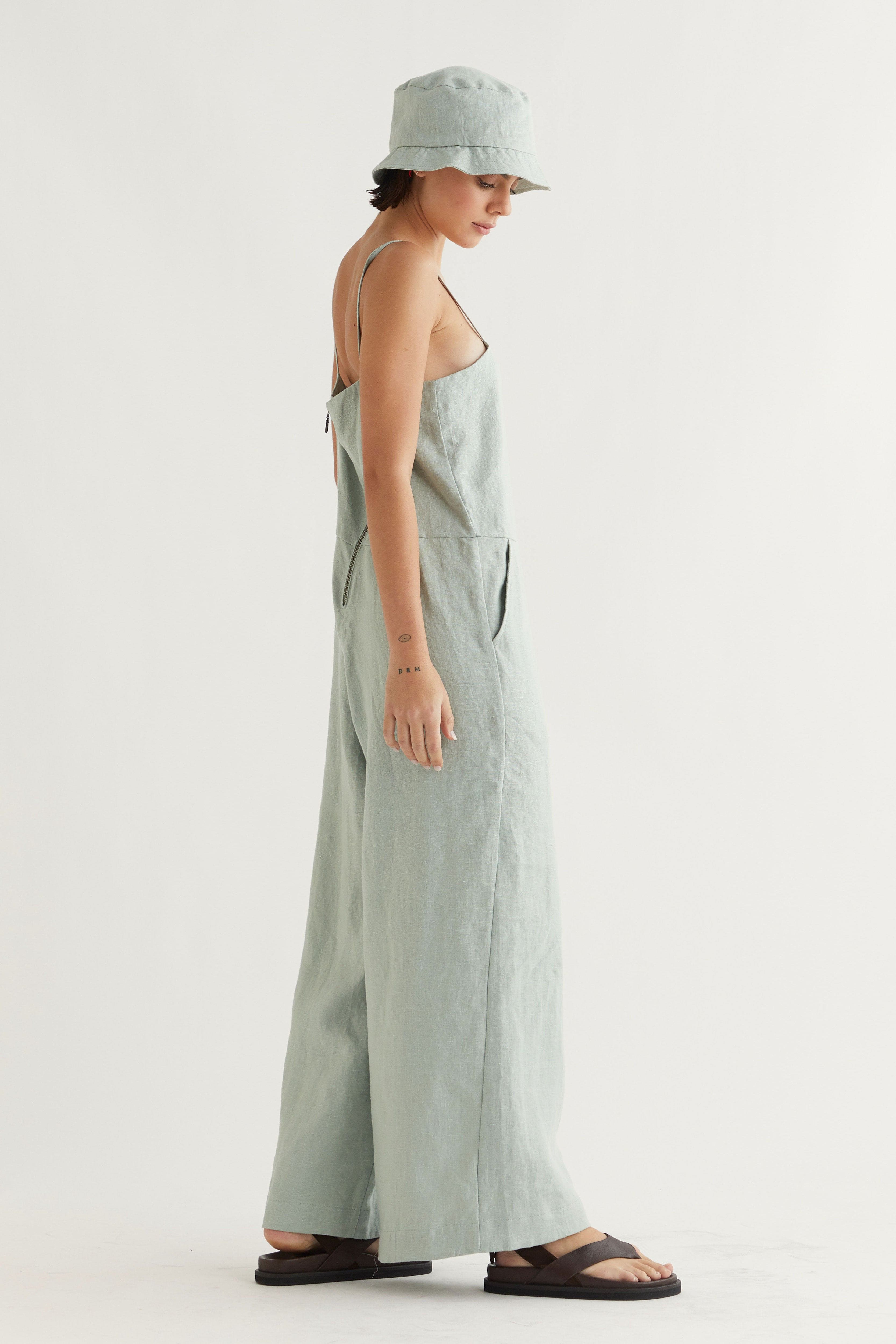 Gabriella Linen Bucket Hat
