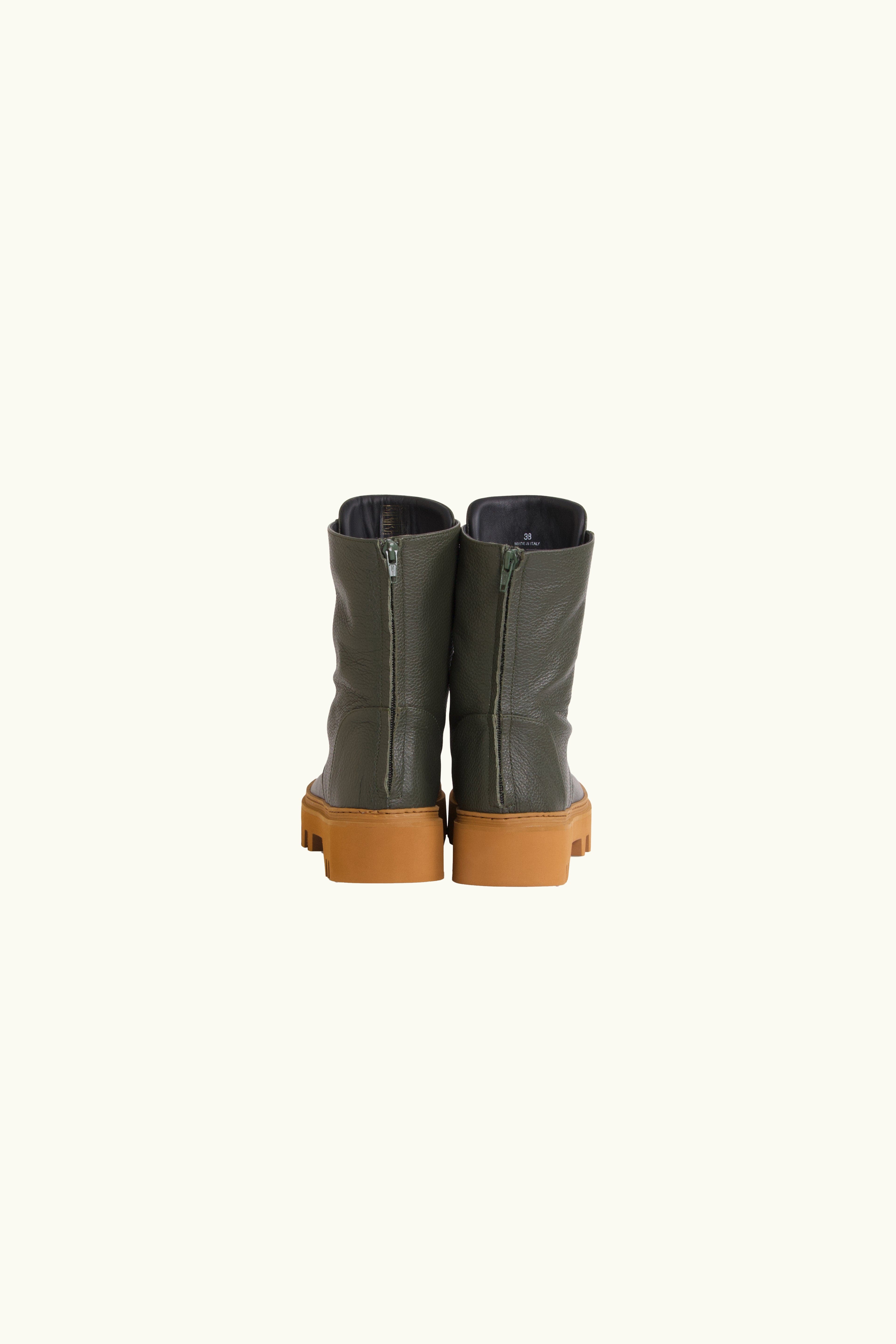 Fallon Leather Combat Boot