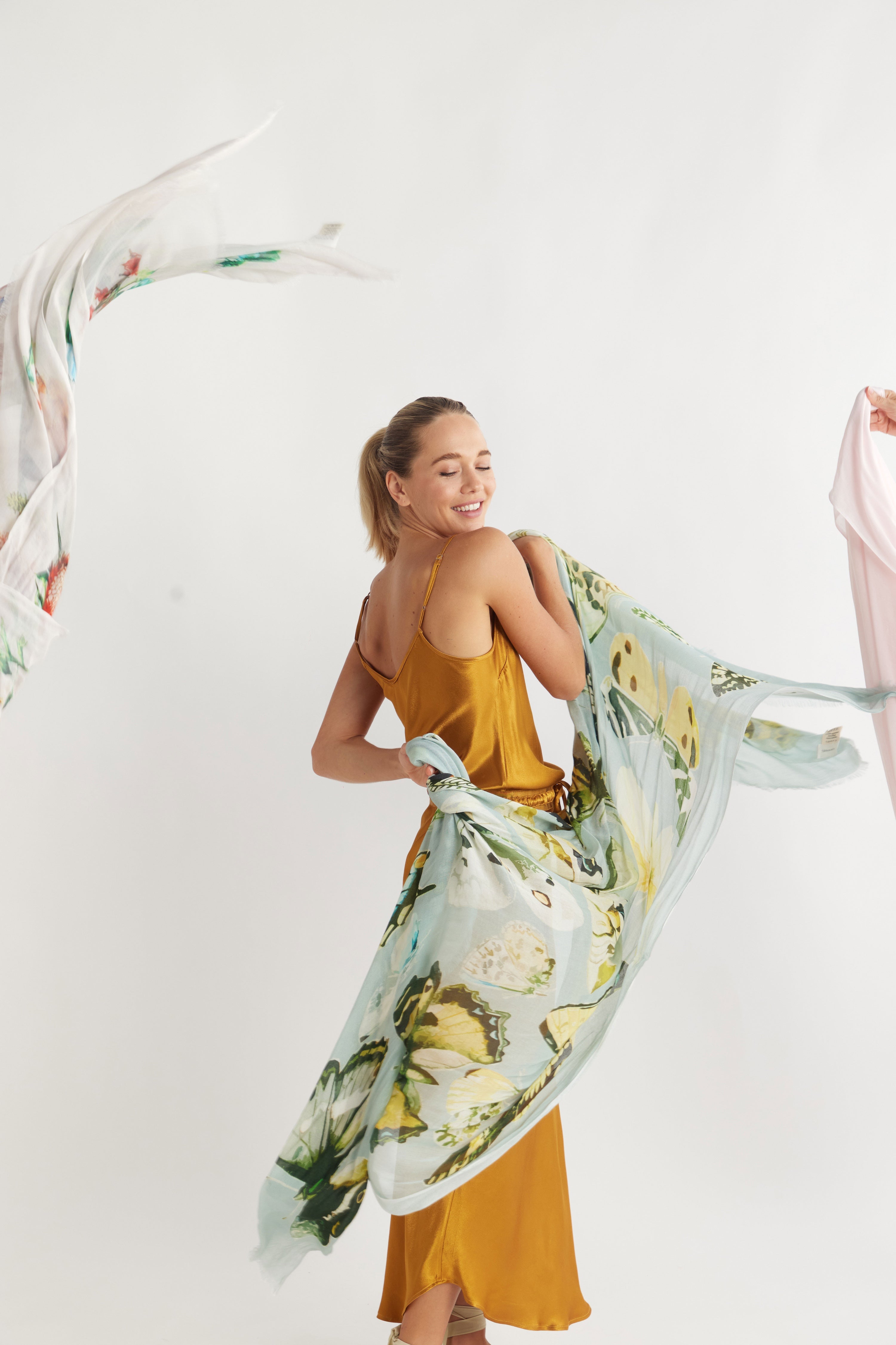 Apothecary Micromodal Butterfly Print Scarf