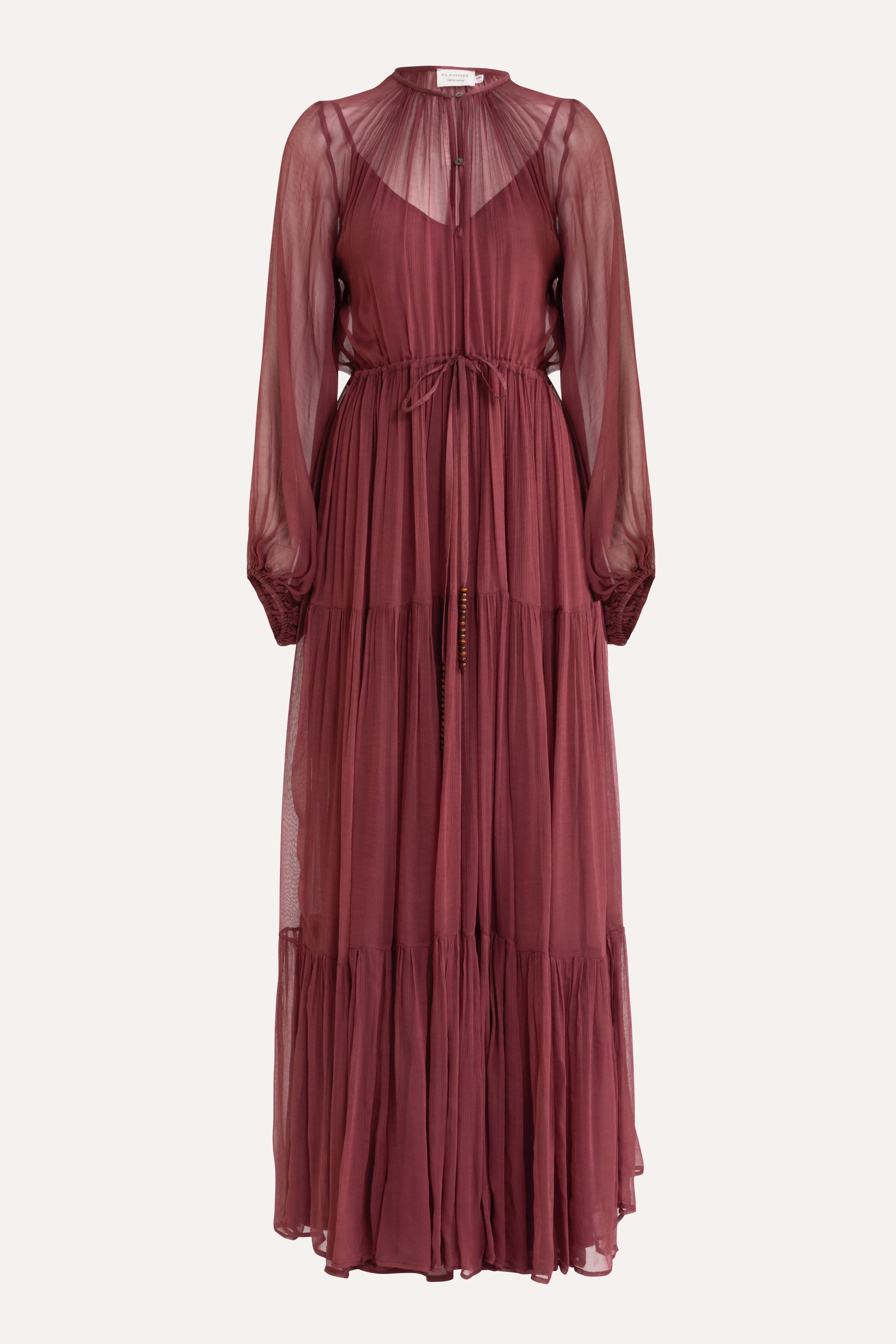 Lucinda Crinkle Chiffon Maxi Dress