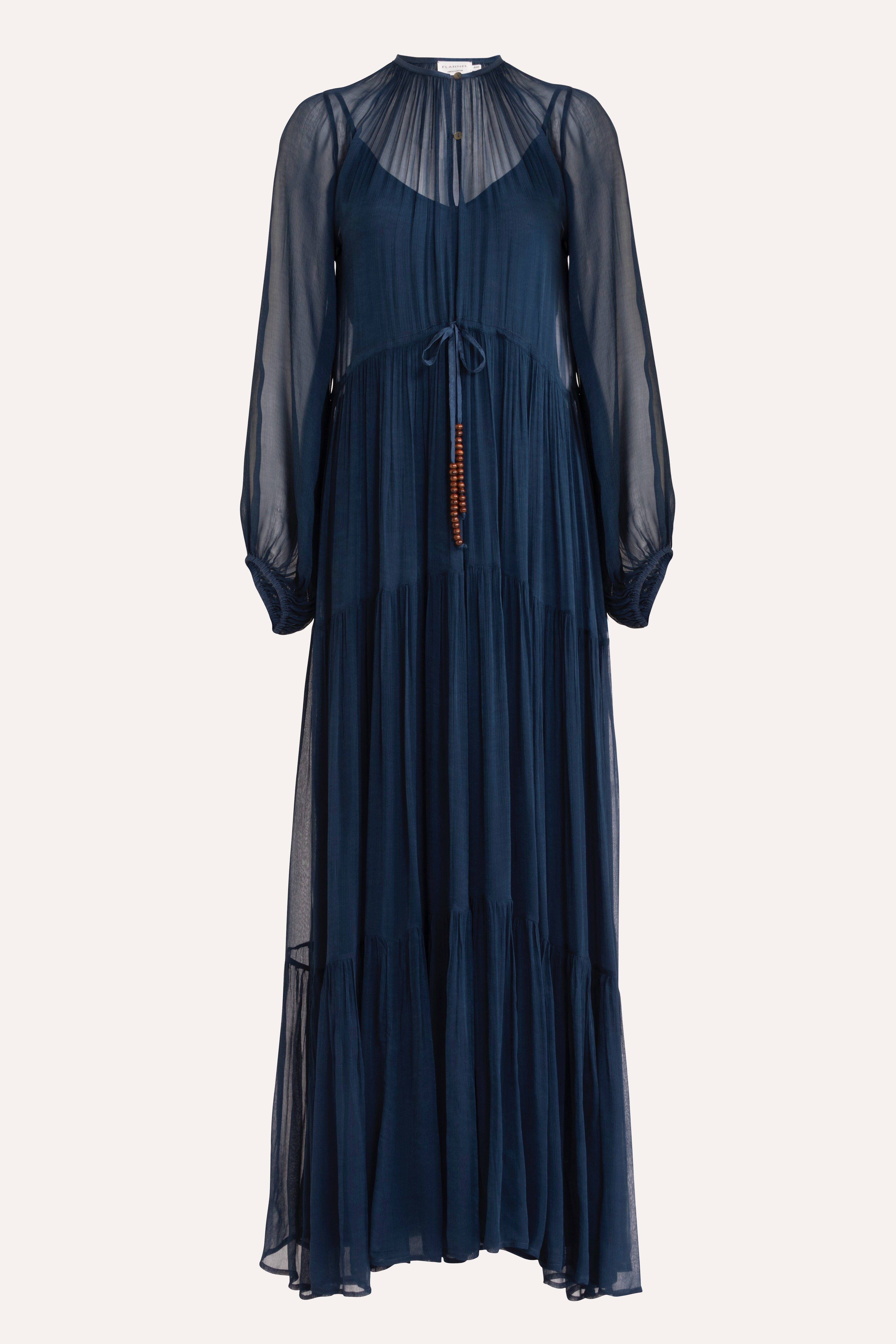 Lucinda Crinkle Chiffon Maxi Dress