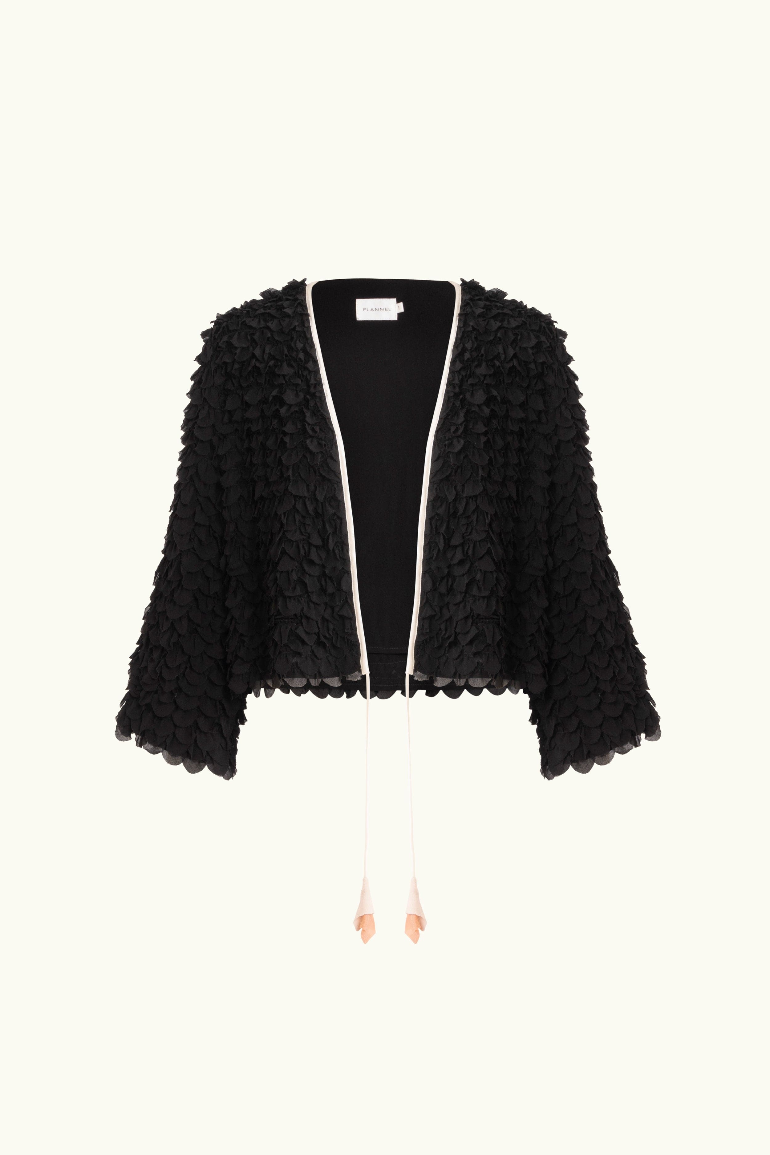 Addie Scalloped Chiffon Jacket