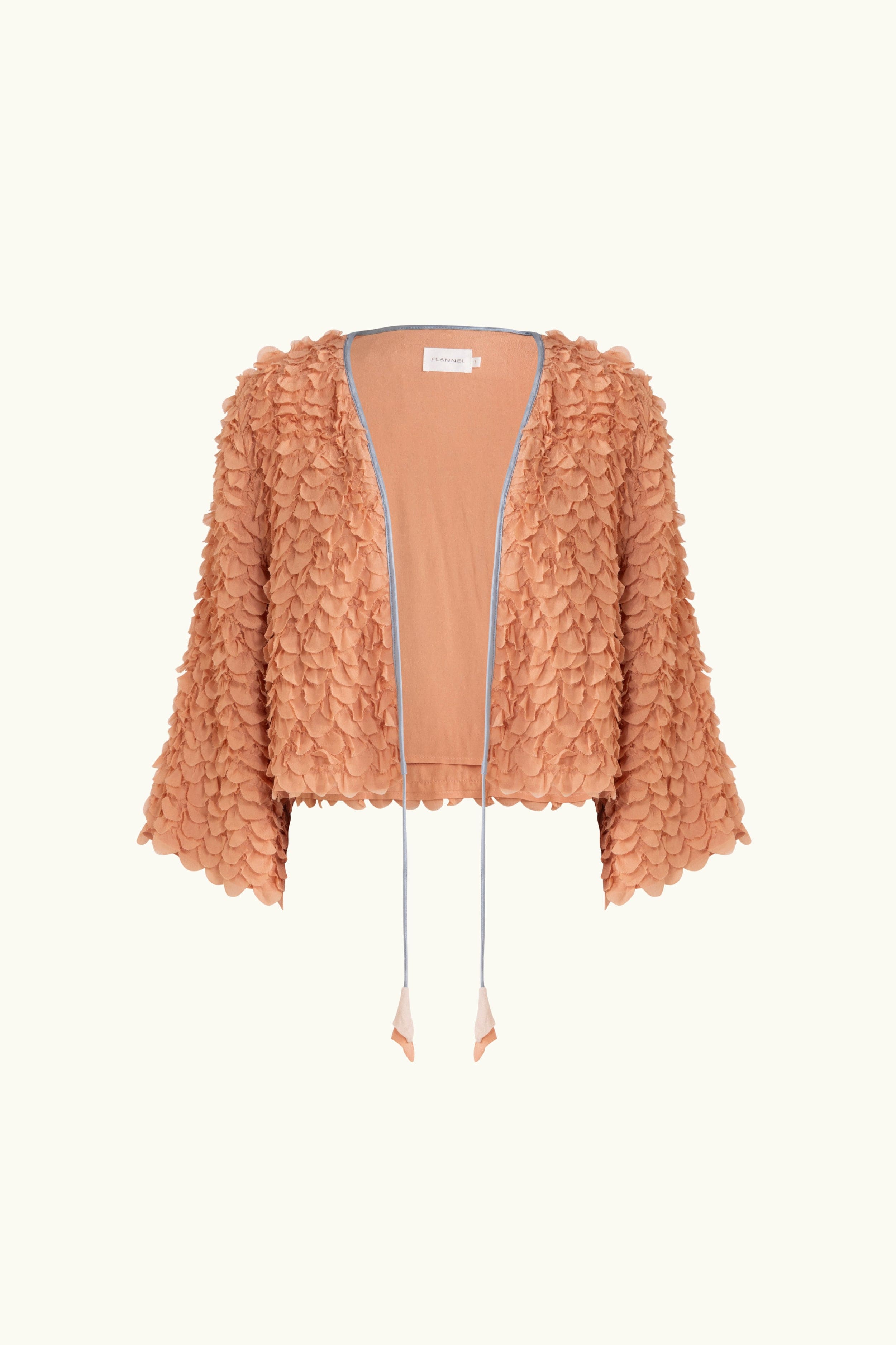 Addie Scalloped Chiffon Jacket