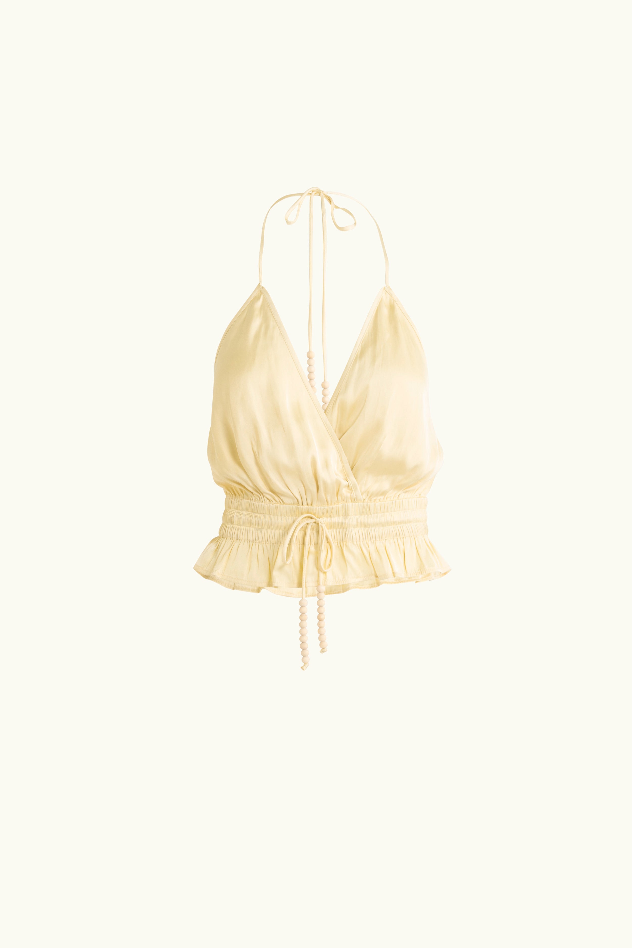 Alina Satin Halter Top