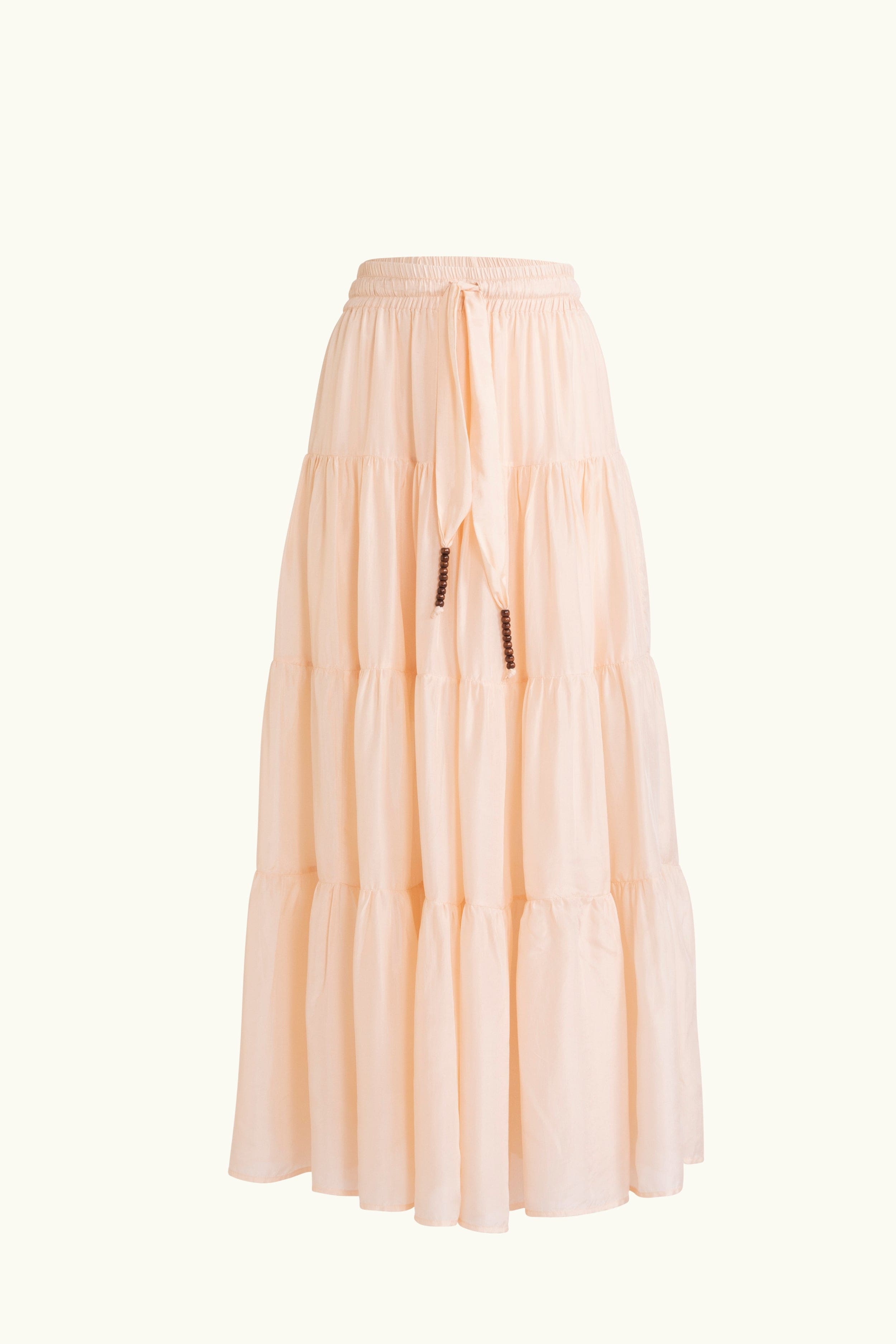 Amal Silk Habotai Skirt