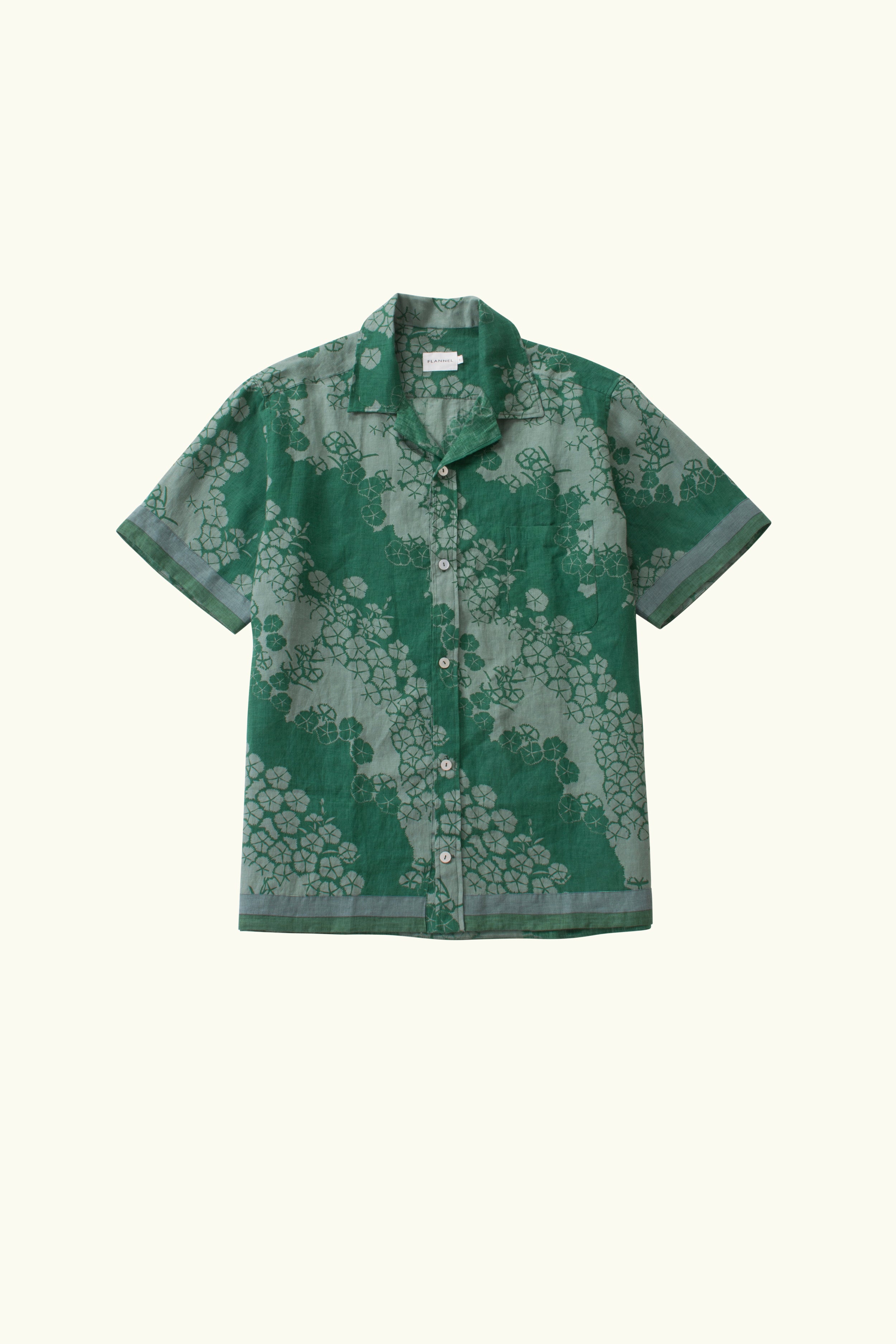 Arden Print Linen Short Sleeve Shirt