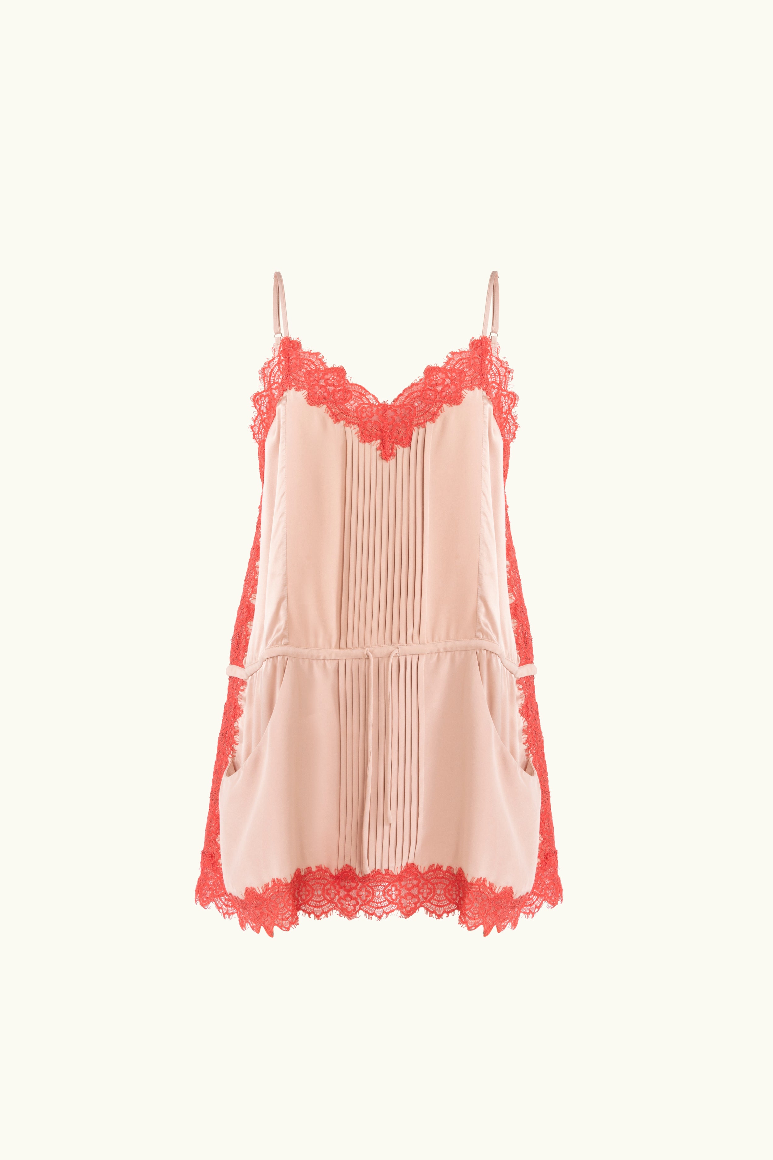 Brodie Silk & Lace Mini Cami Dress