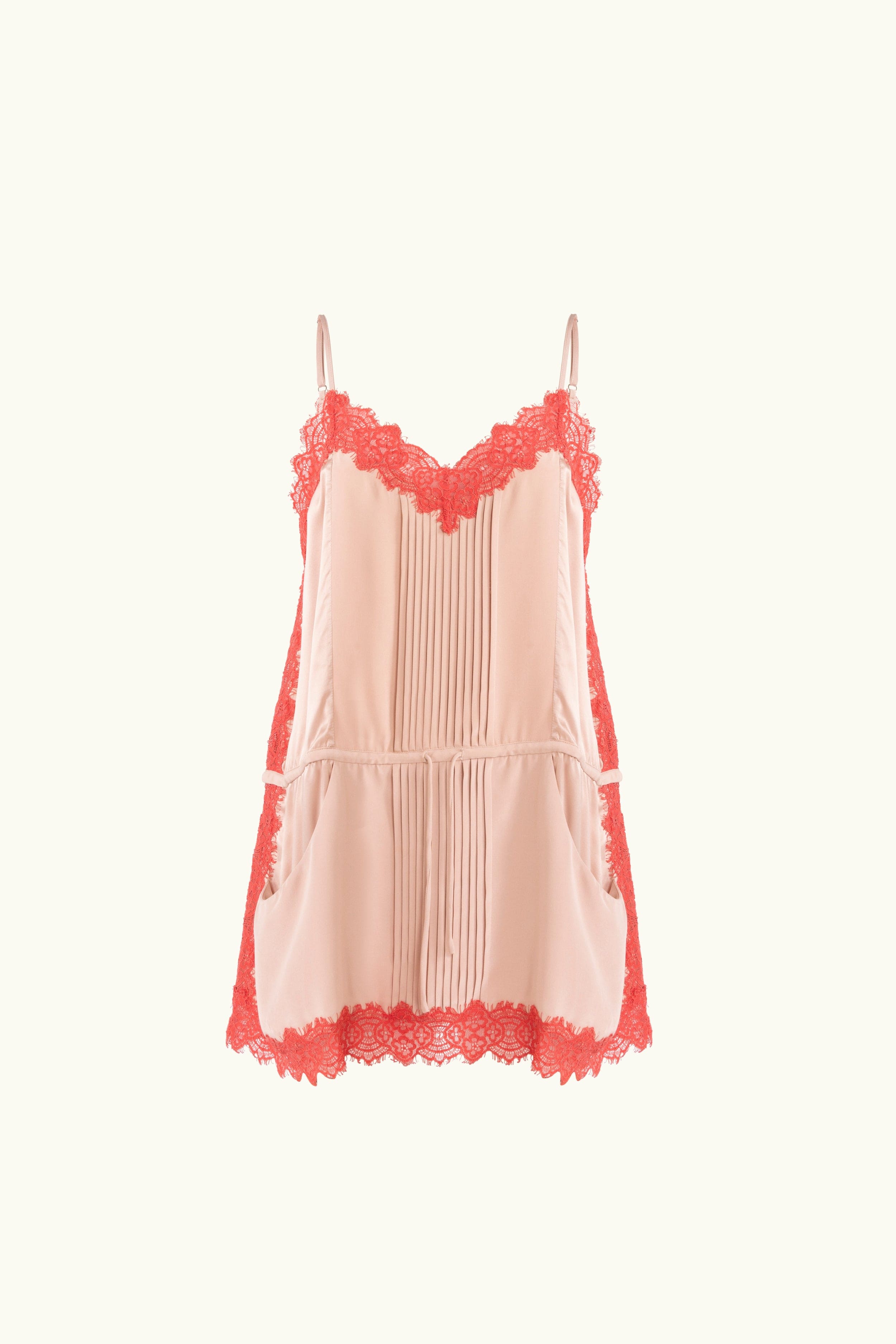 Brodie Silk & Lace Mini Cami Dress