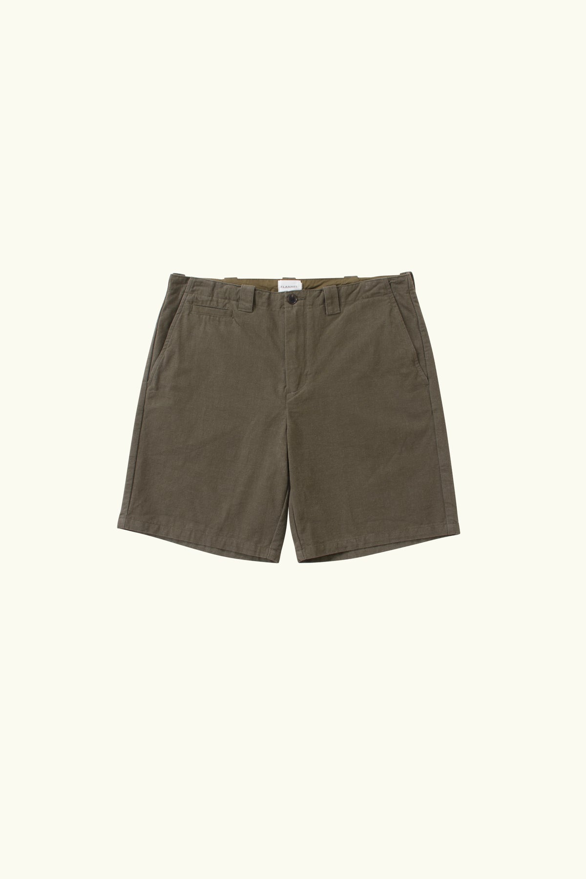 Crete Cotton Canvas Short Olive