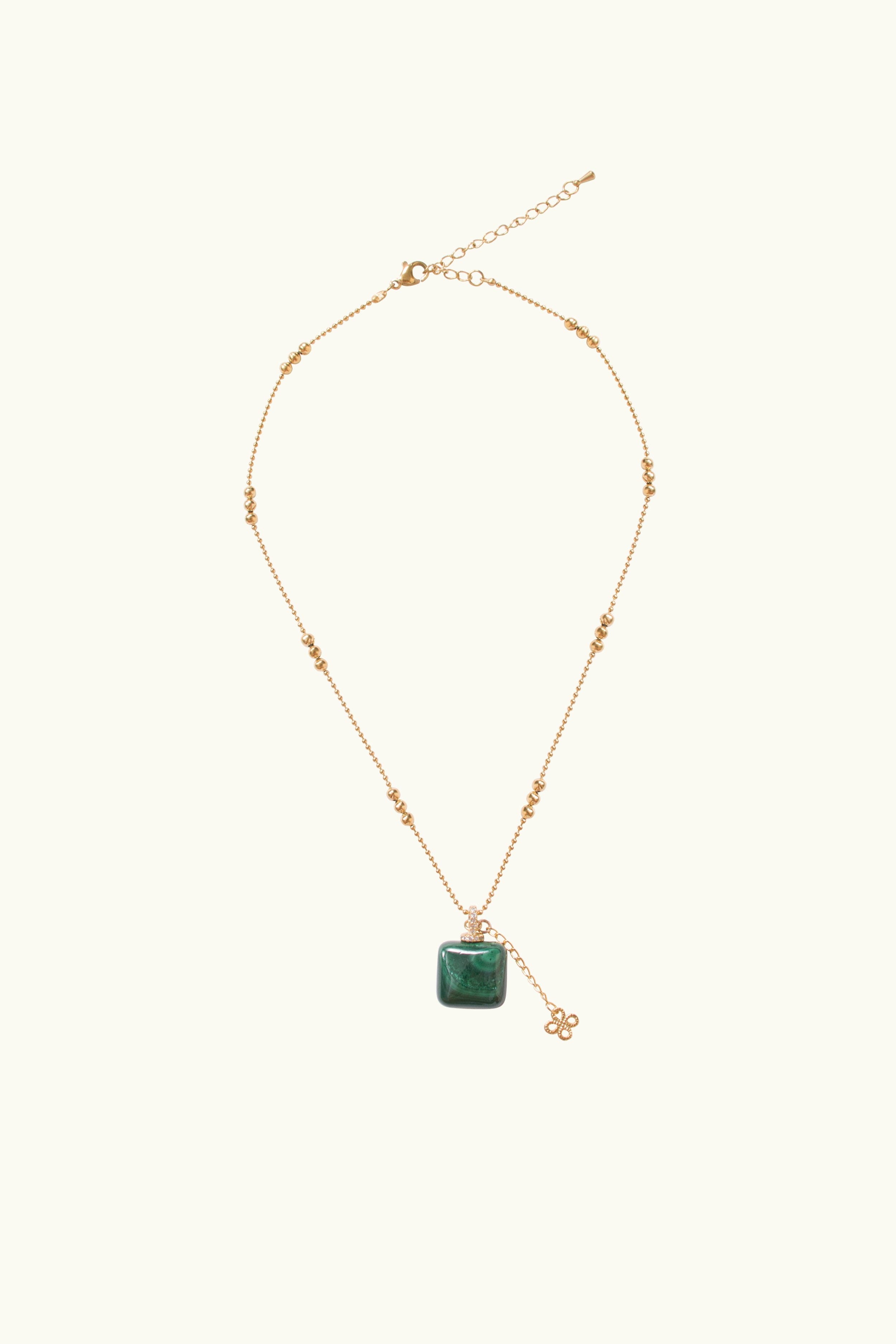 Gabbi Kelly Malachite Pendant Necklace