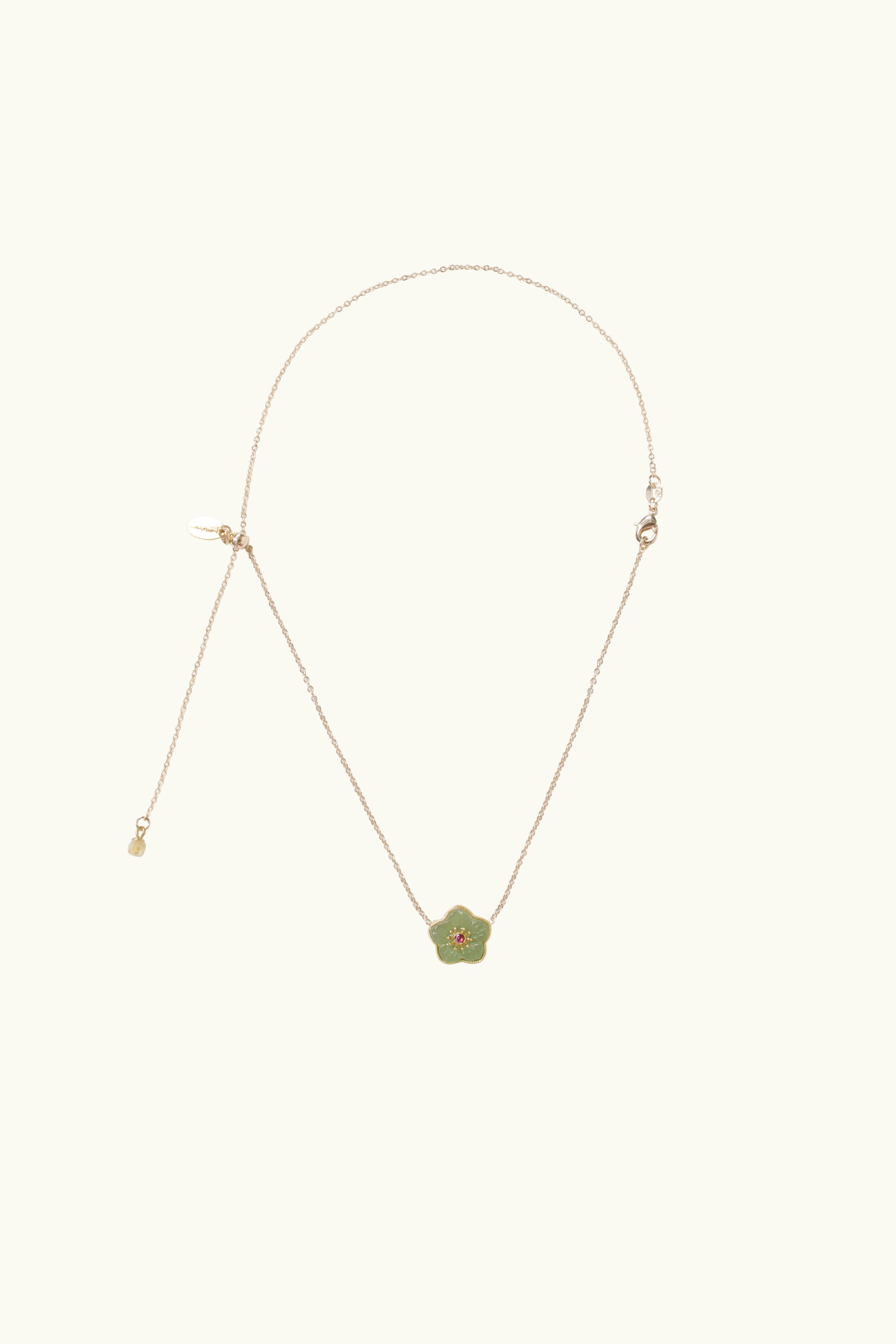 Gabbi Kelly Resin Flower Charm Necklace