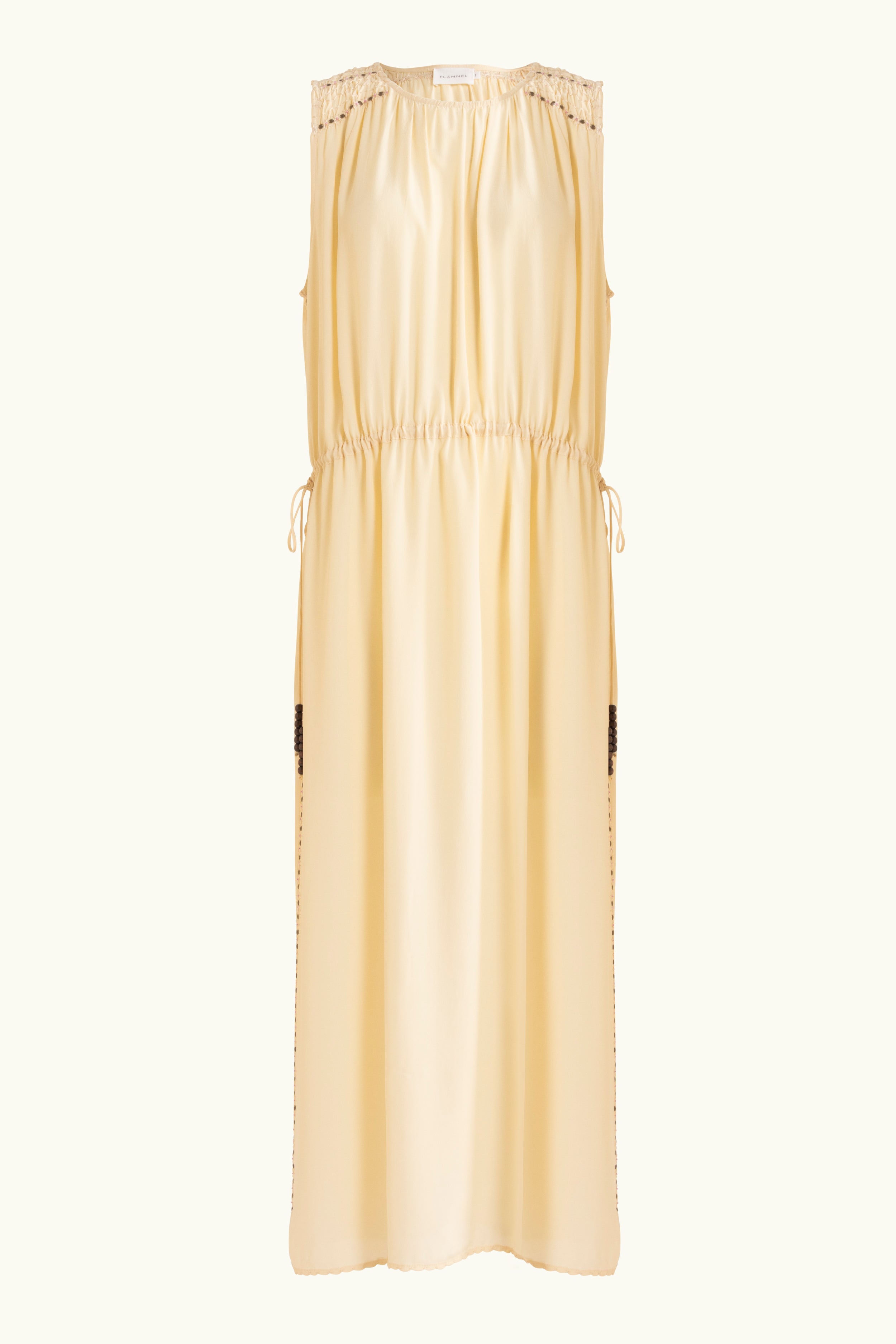 Gemini Crepe De Chine Sleeveless Dress