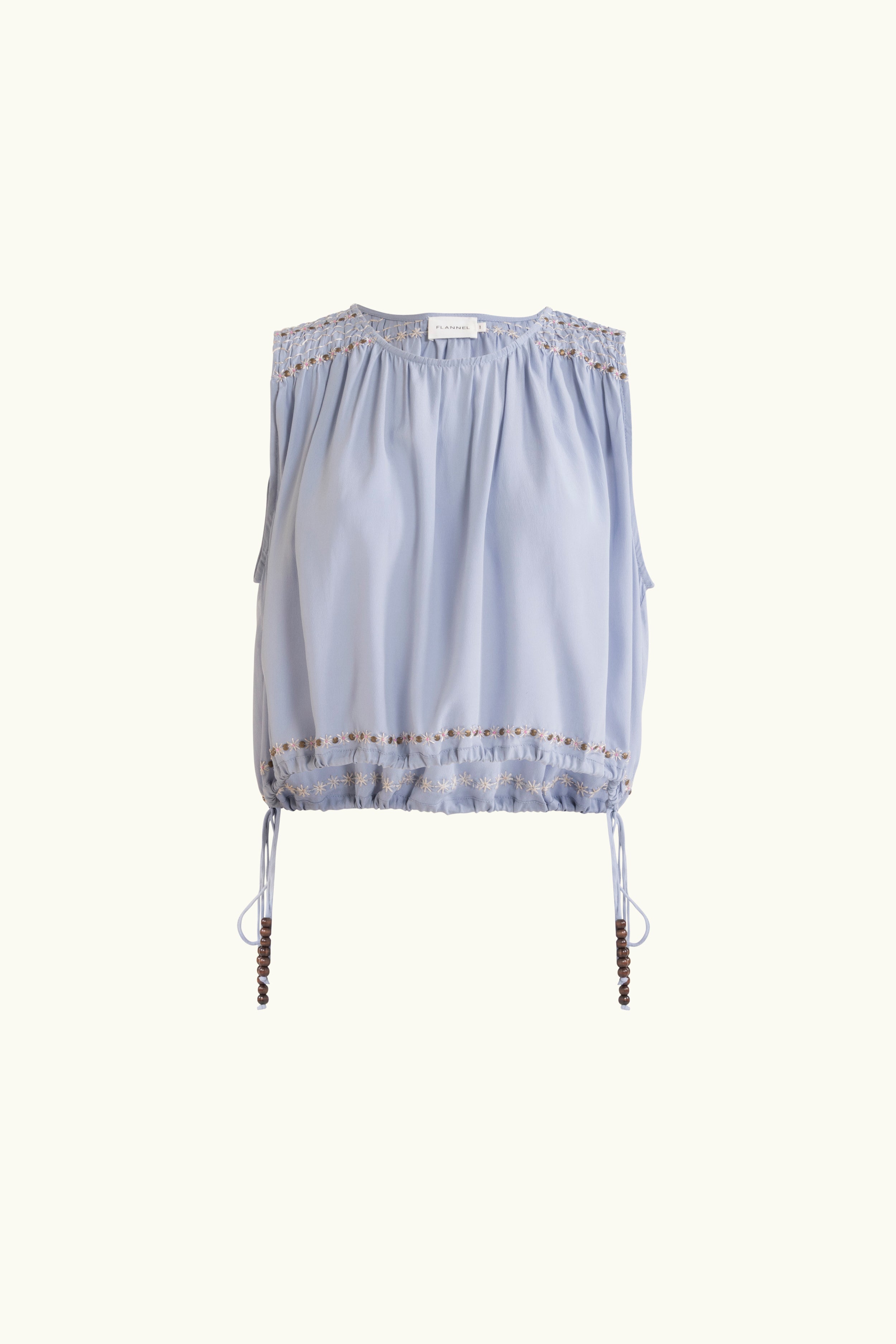 Gemini Crepe De Chine Sleeveless Top
