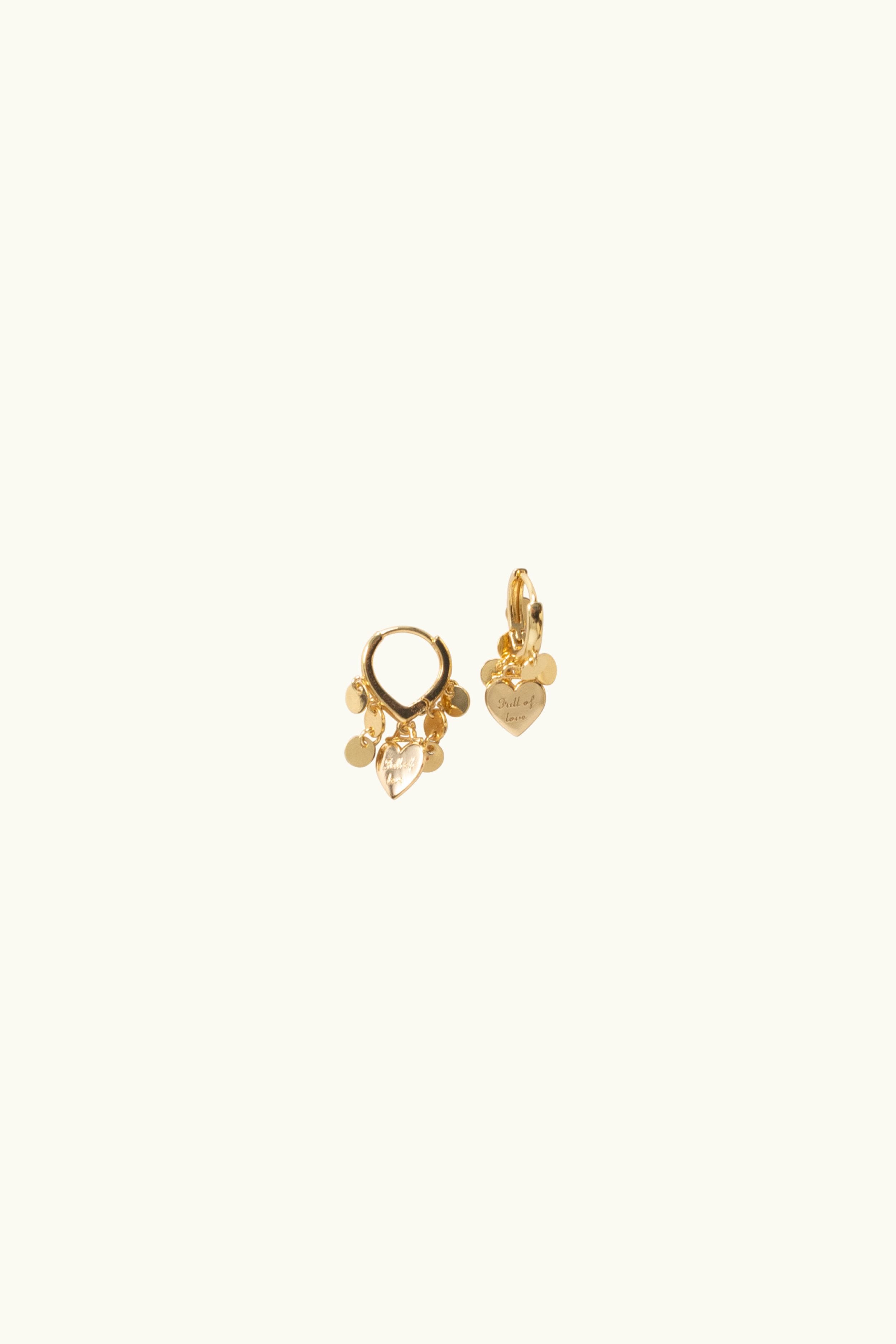 Gabbi Kelly Heart Huggie Earring