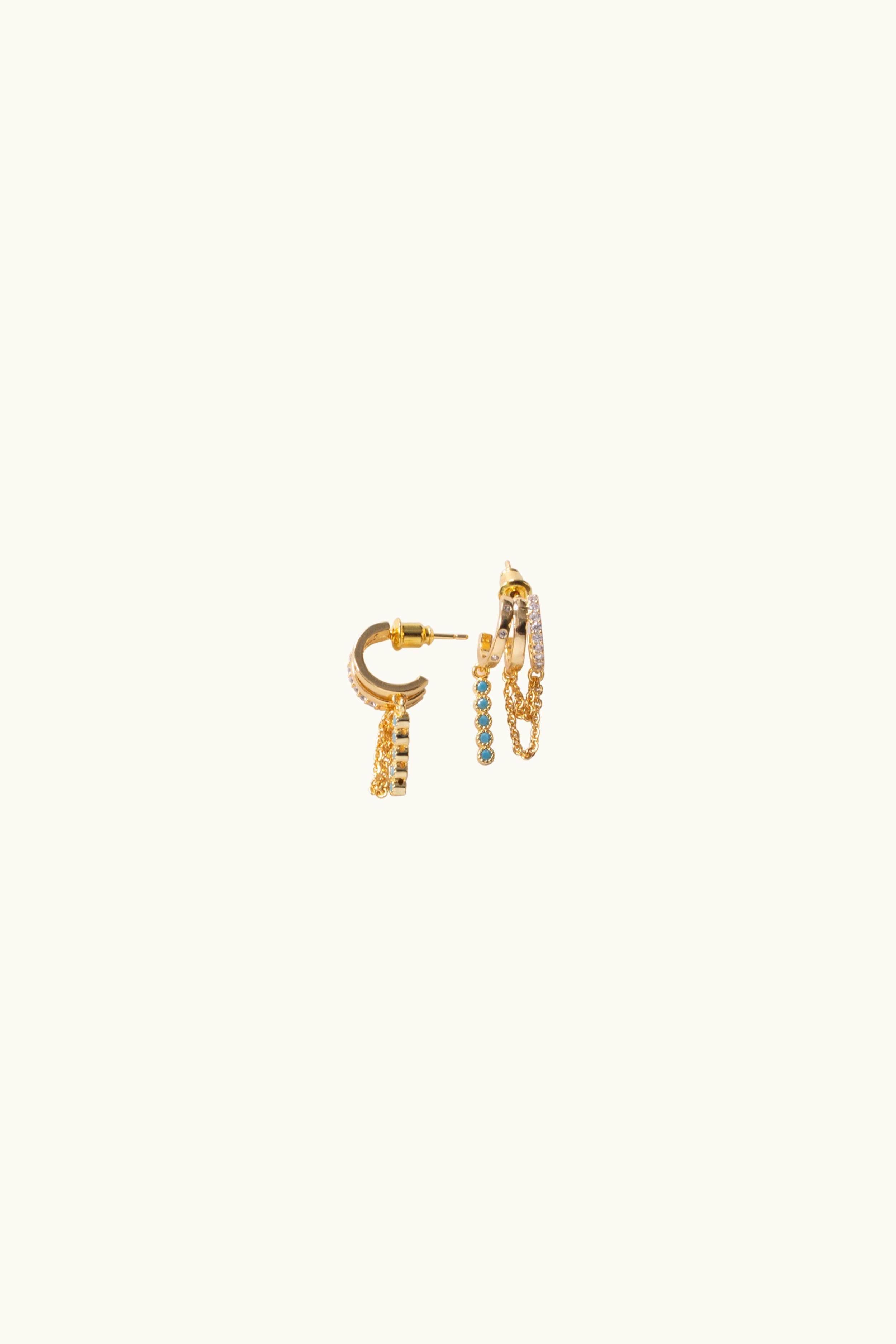 Gabbi Kelly Triple Huggie Earring