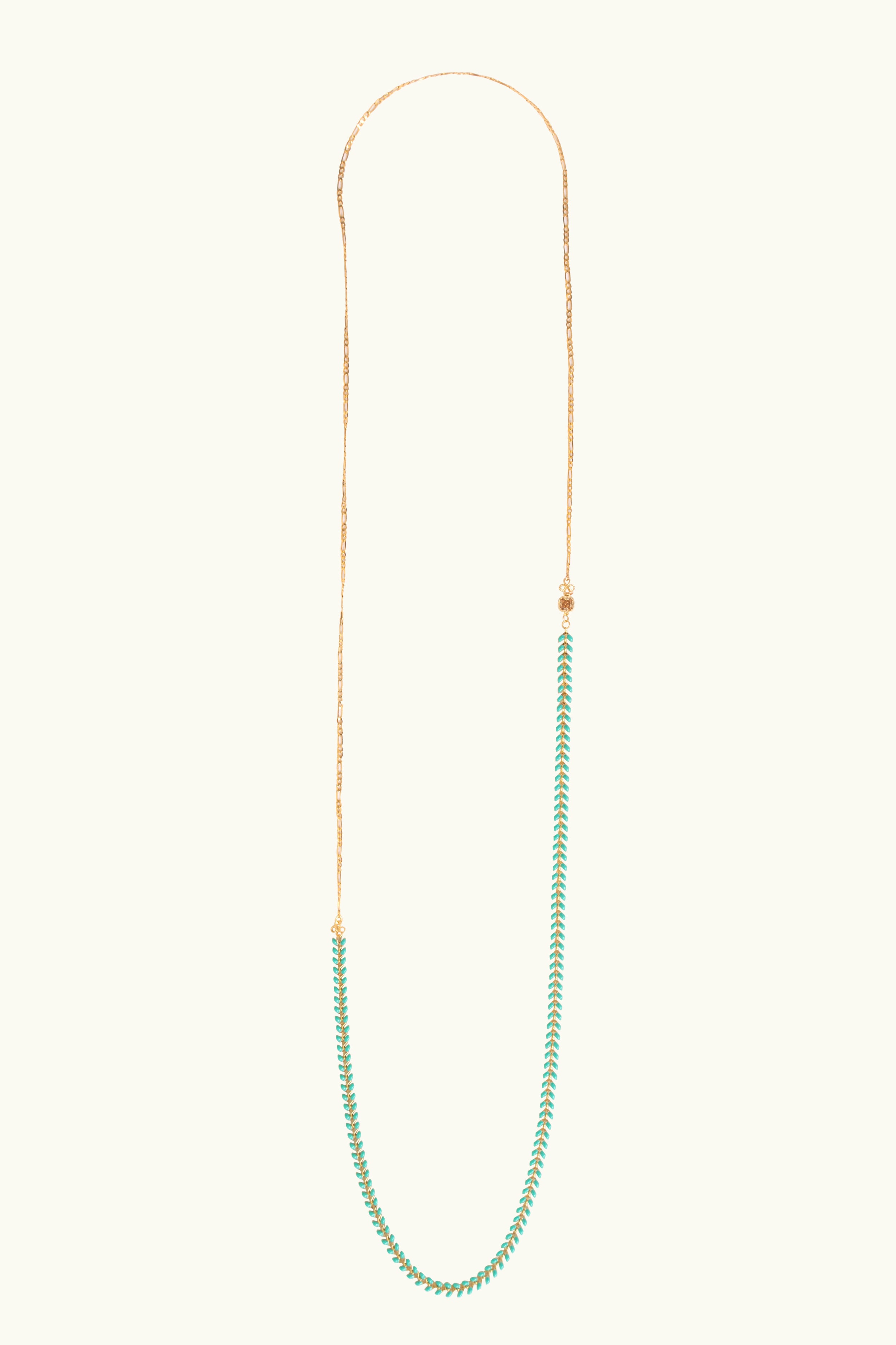 Gabbi Kelly Turquoise Leaf Necklace II