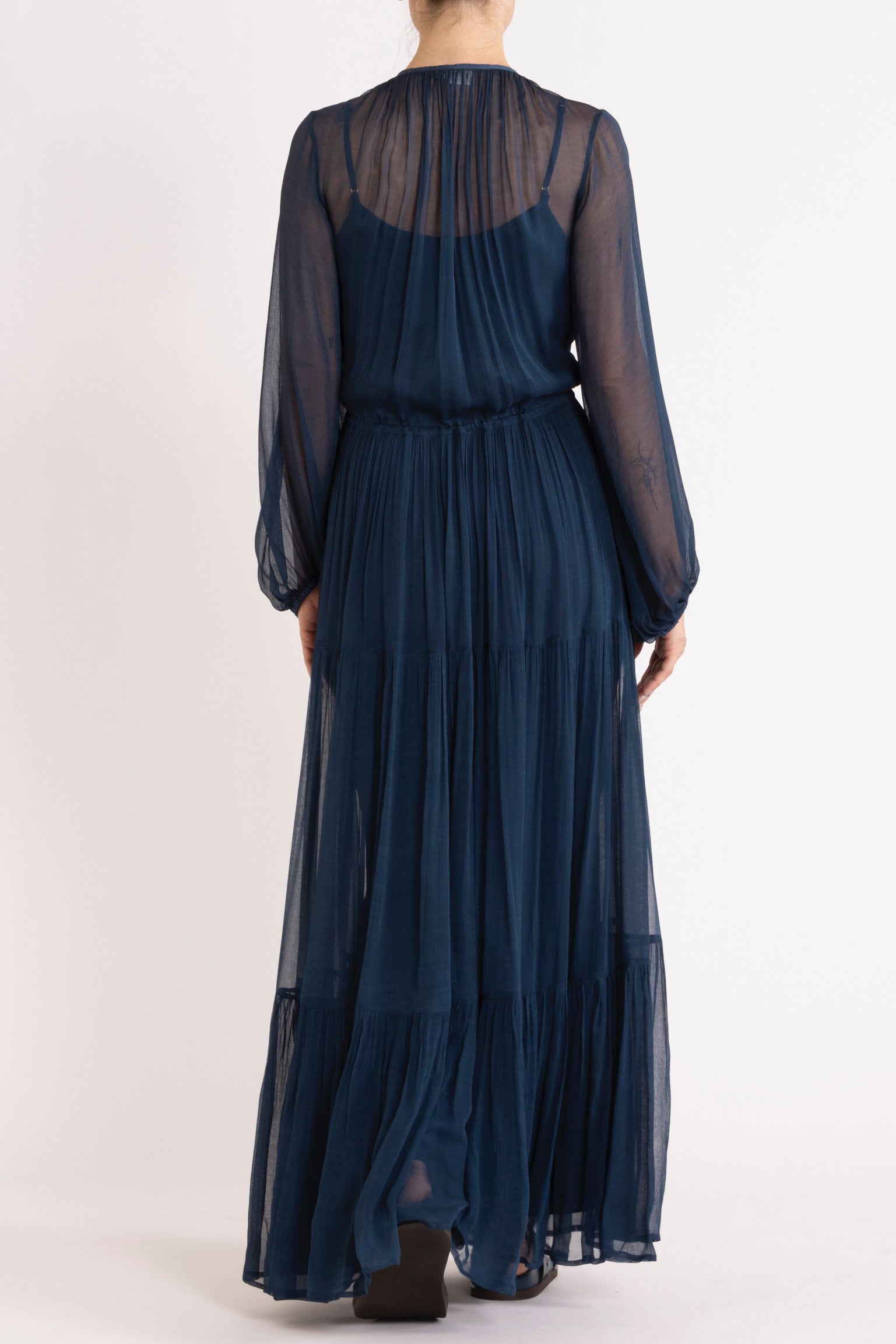 Lucinda Crinkle Chiffon Maxi Dress