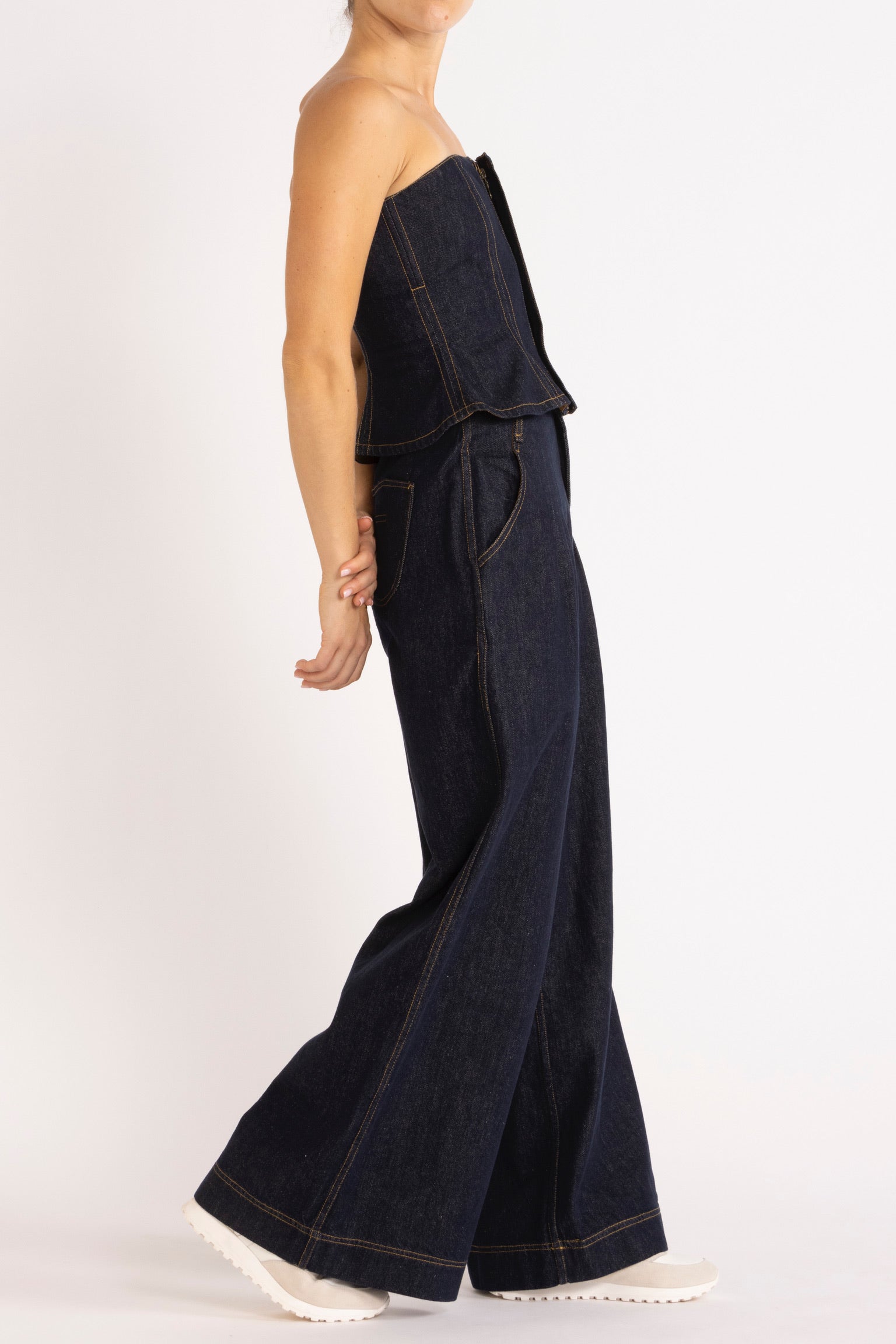 Fern Indigo Denim Bodice