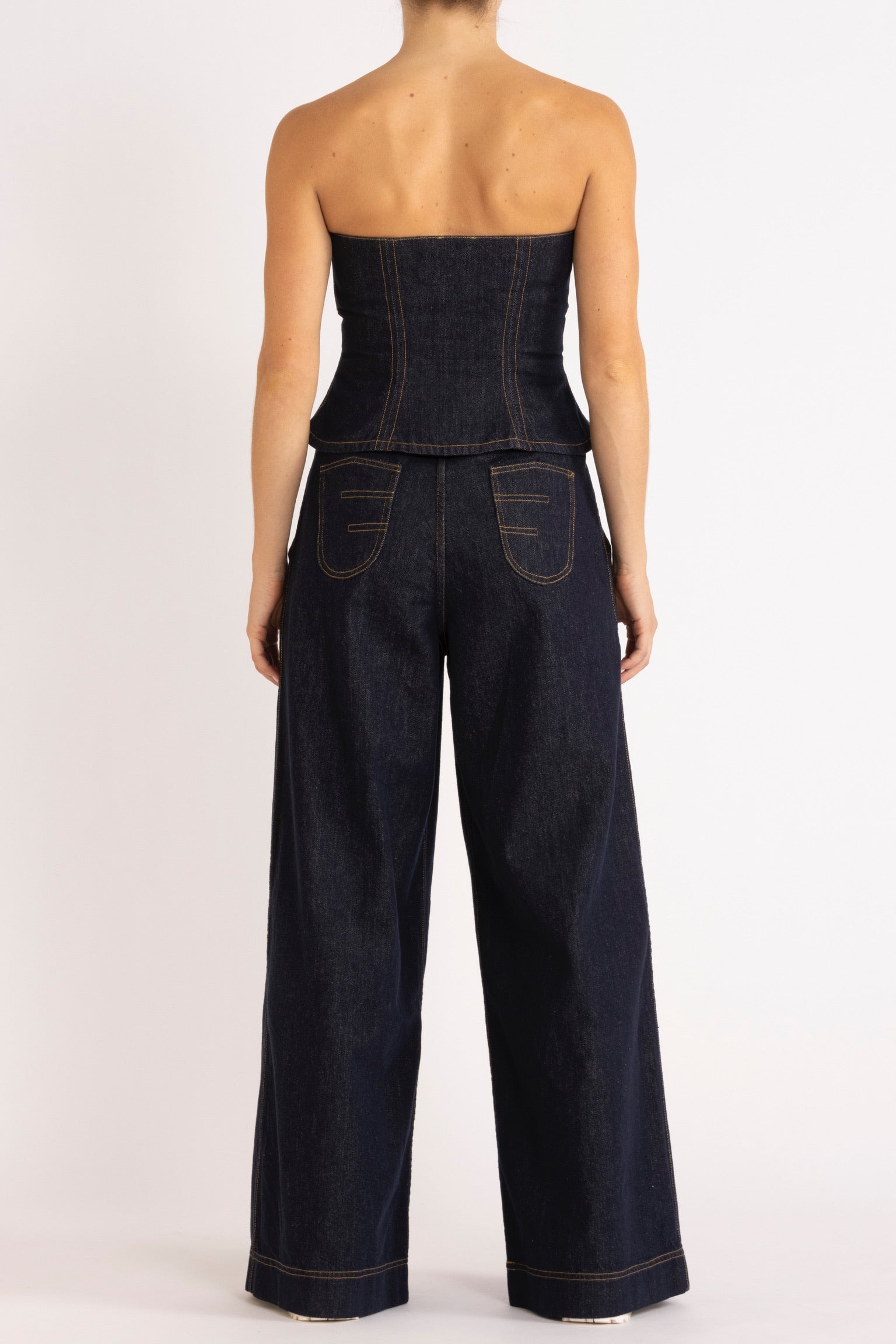 Fern Indigo Denim Bodice