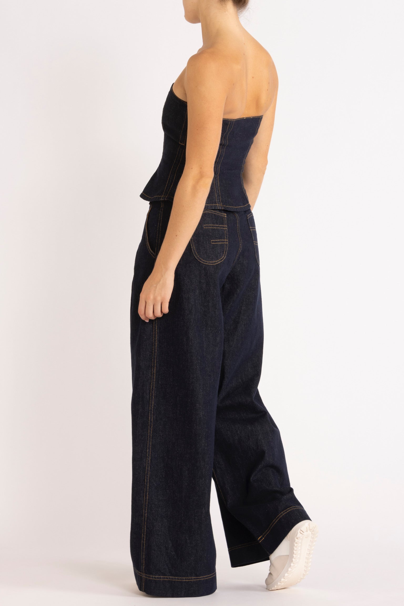 Fern Indigo Denim Bodice