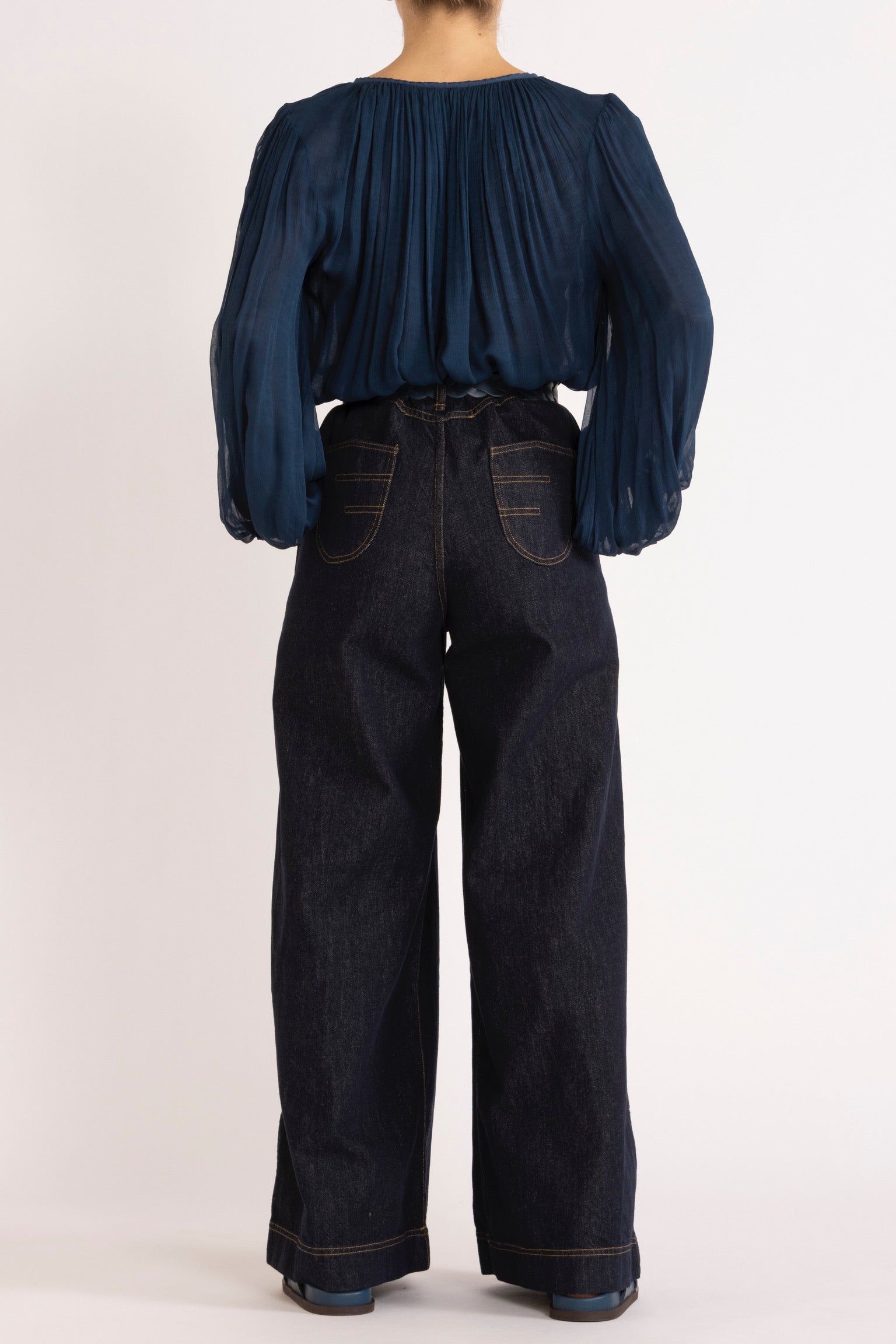 Fern Indigo Denim Wide Leg Jean