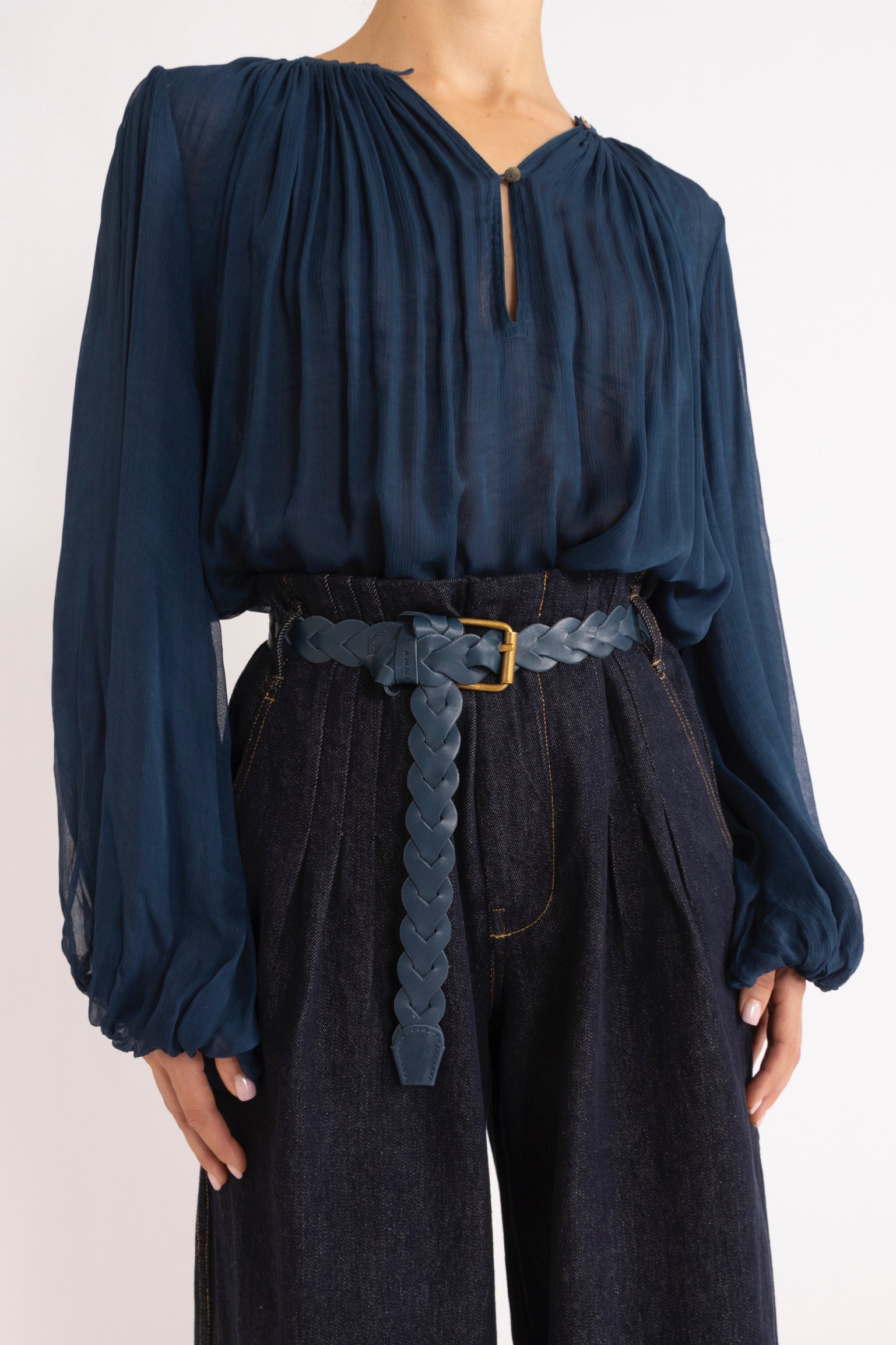 Fern Indigo Denim Wide Leg Jean