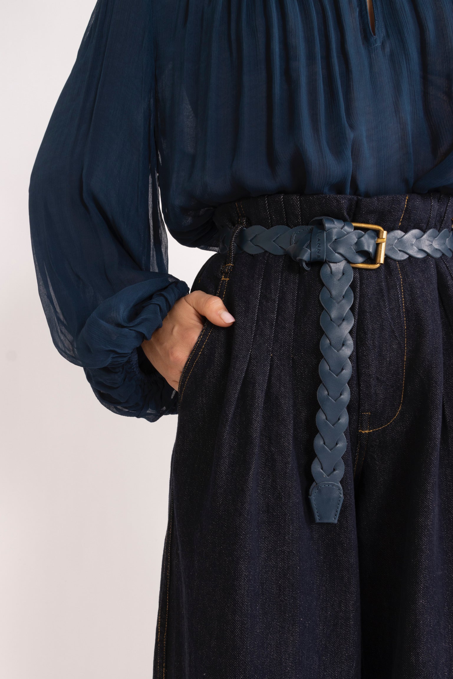 Fern Indigo Denim Wide Leg Jean