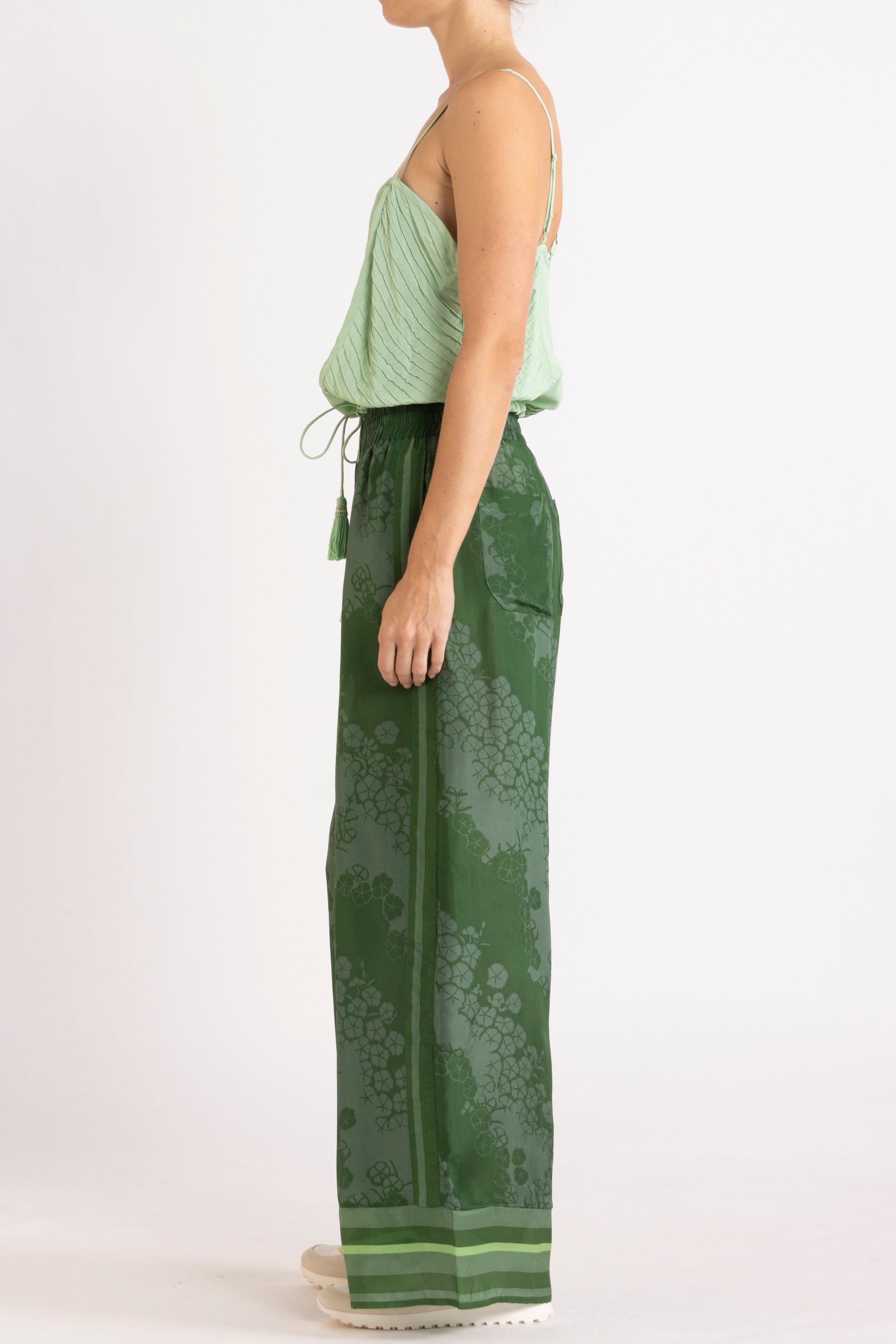Arden Printed Silk Pant