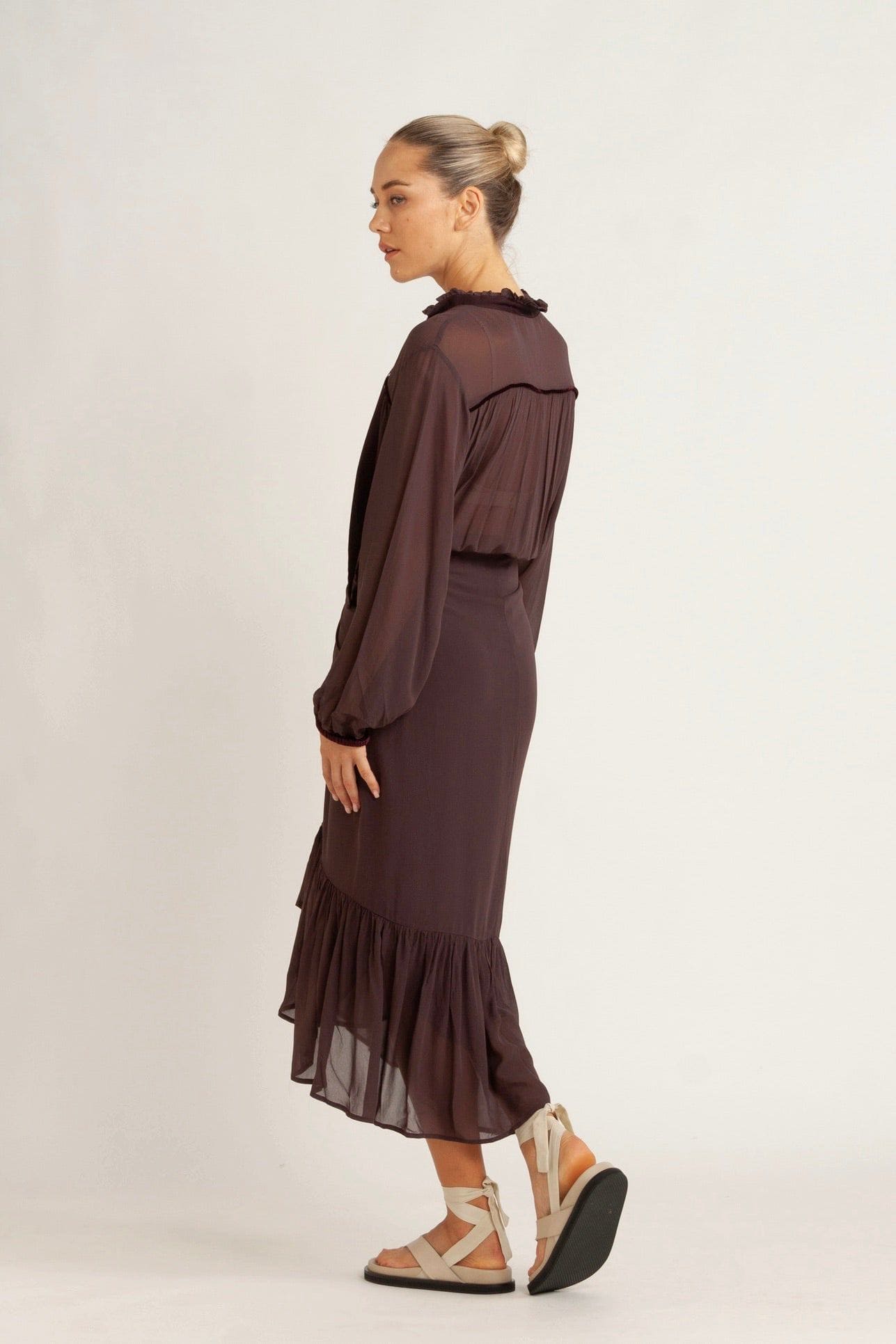Tobi Chiffon Wrap Skirt Dress