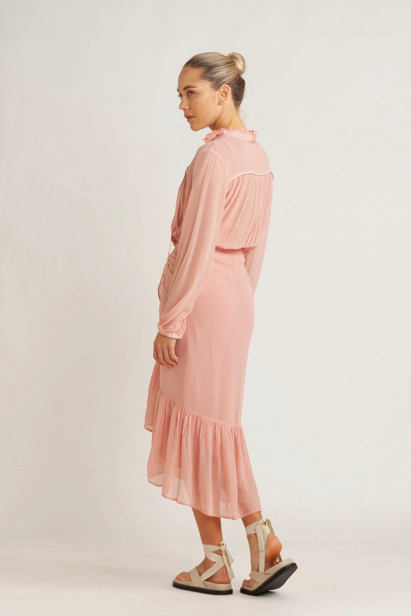Tobi Chiffon Wrap Skirt Dress