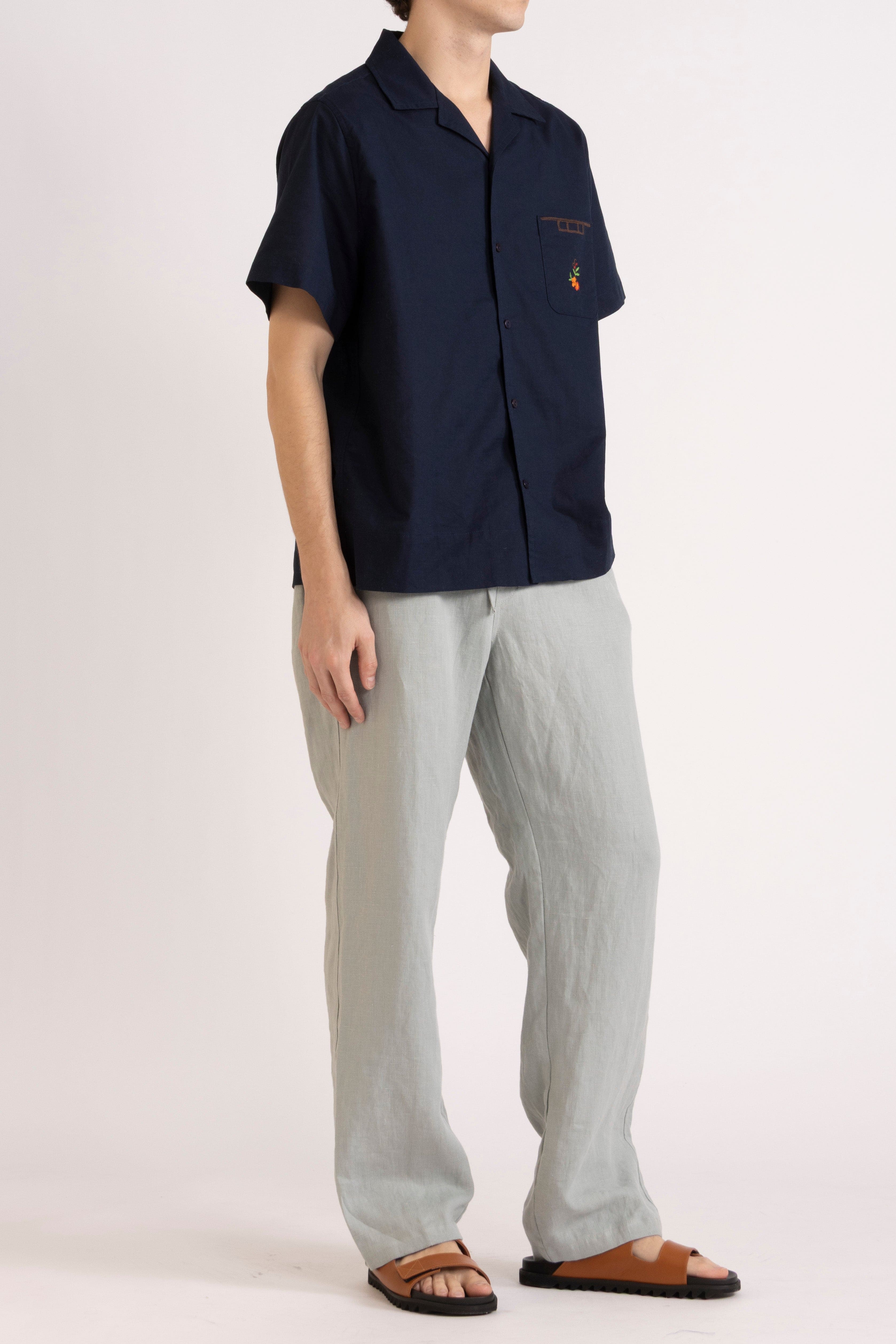 Emilio Embroidered Short Sleeve Shirt