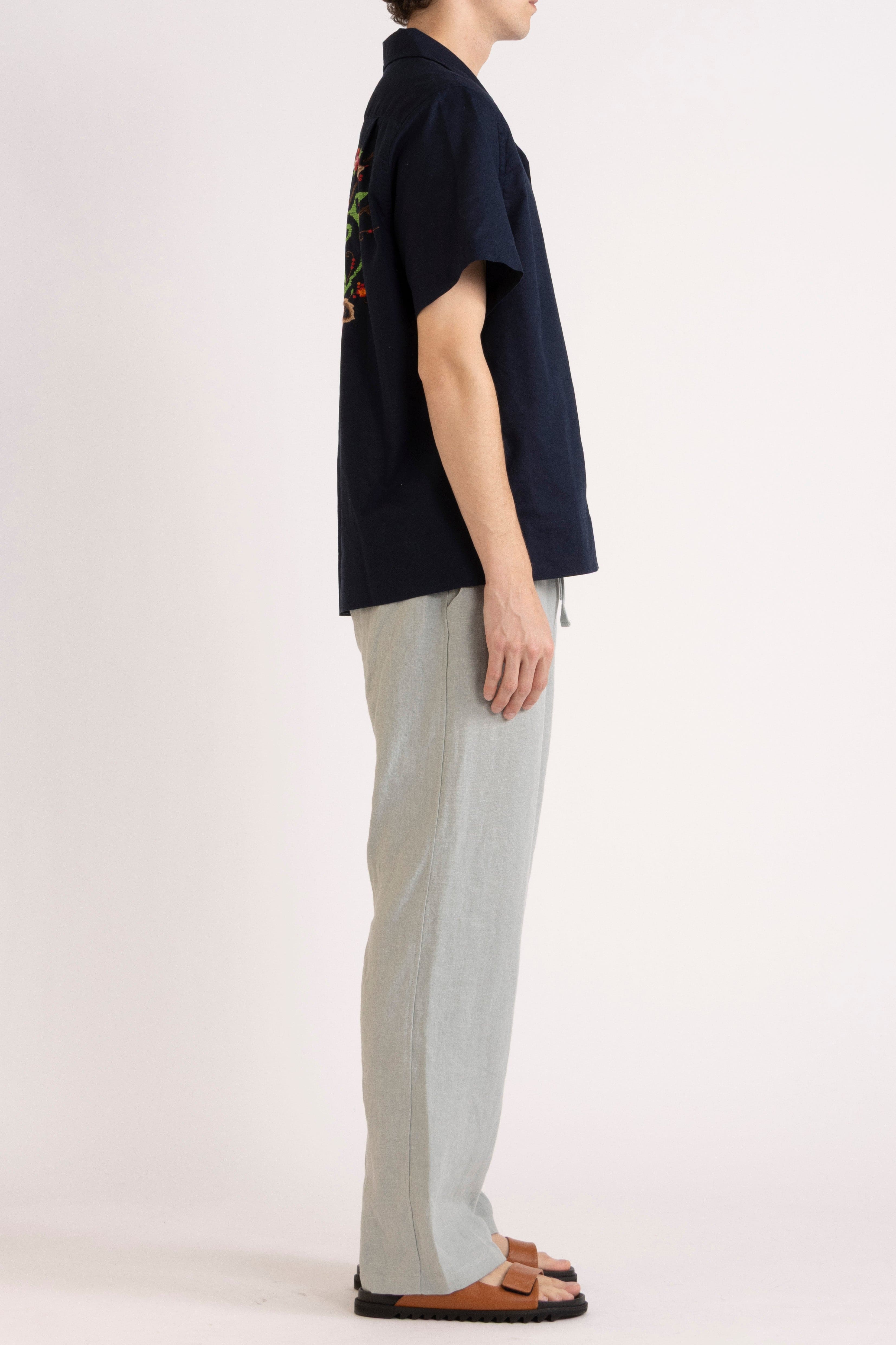 Emilio Embroidered Short Sleeve Shirt