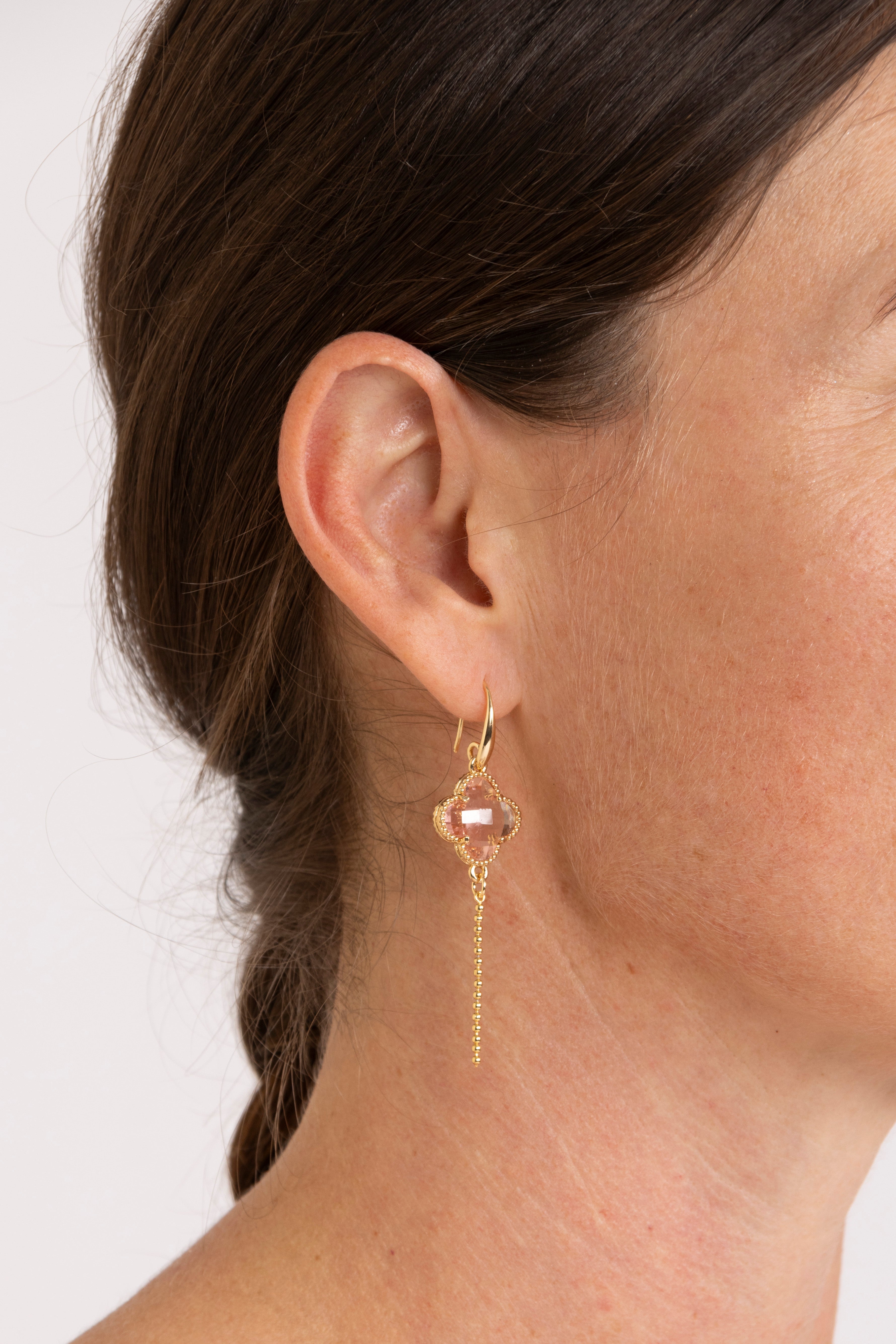 Gabbi Kelly Champagne Clover Earring