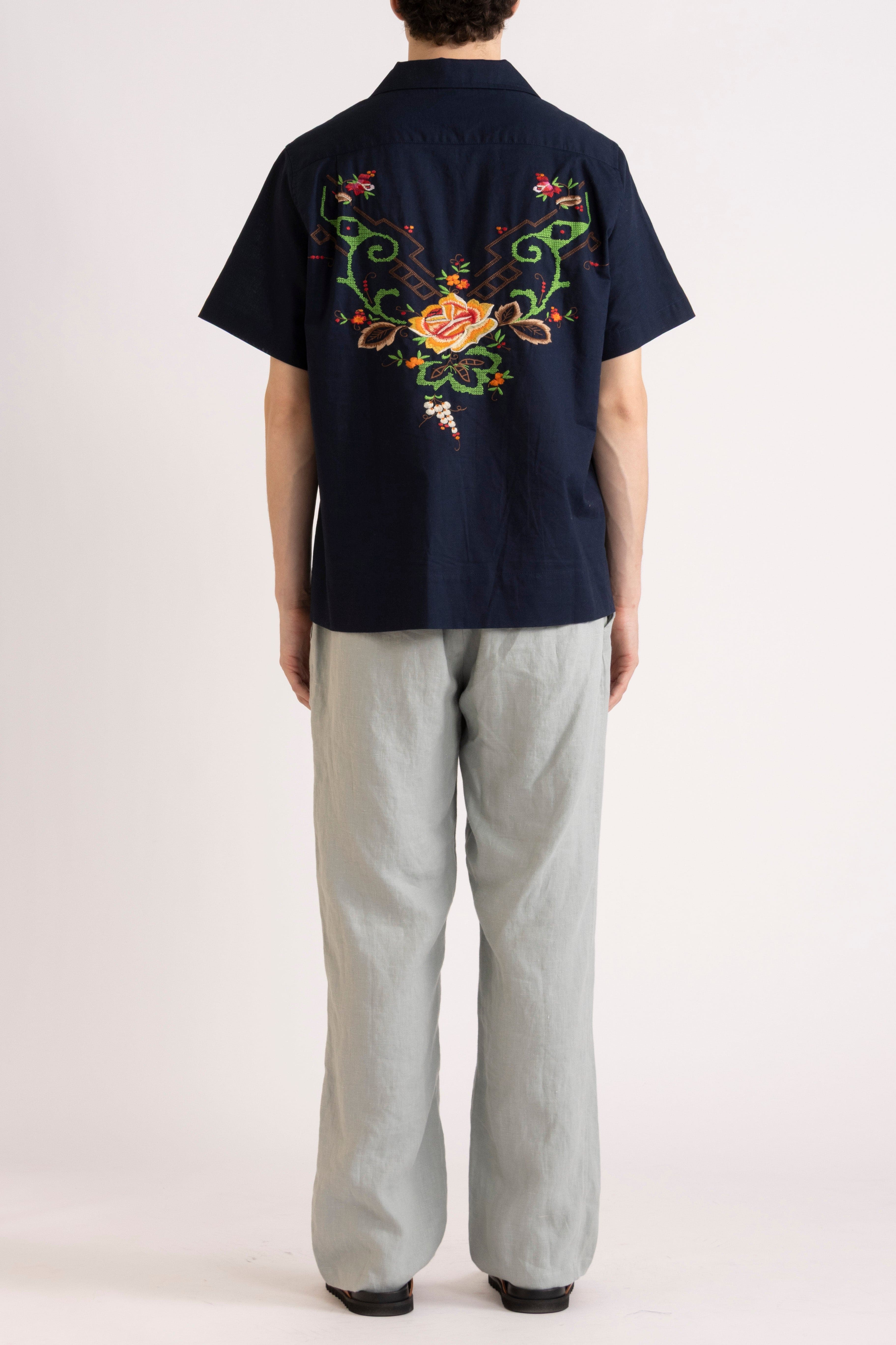 Emilio Embroidered Short Sleeve Shirt
