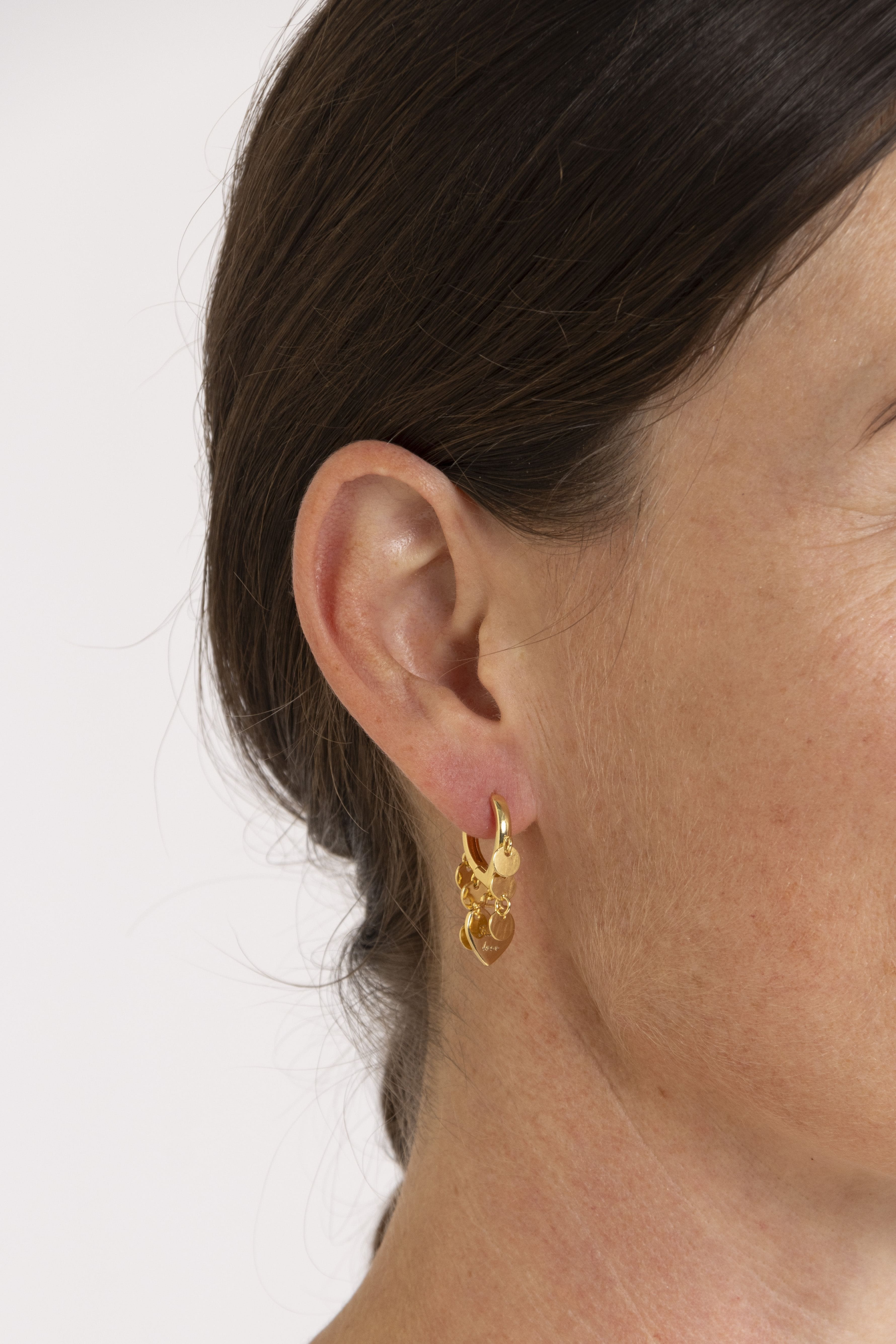 Gabbi Kelly Heart Huggie Earring