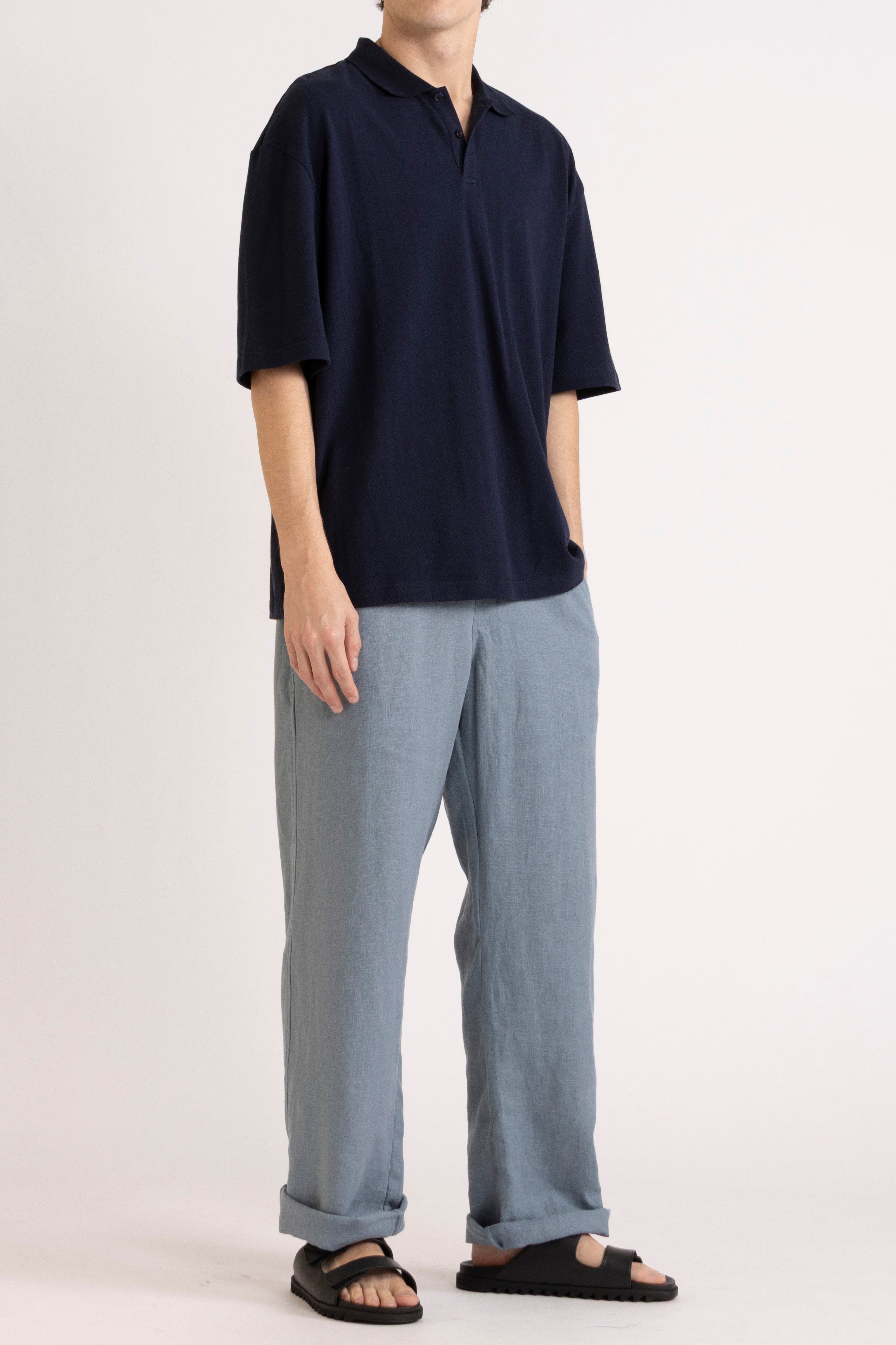 Toby Linen Drawstring Pant