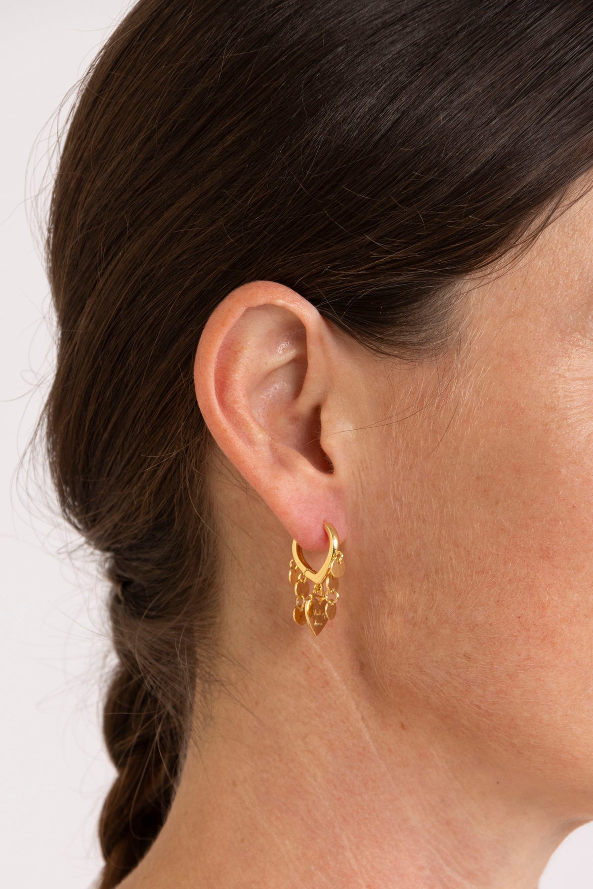 Gabbi Kelly Heart Huggie Earring