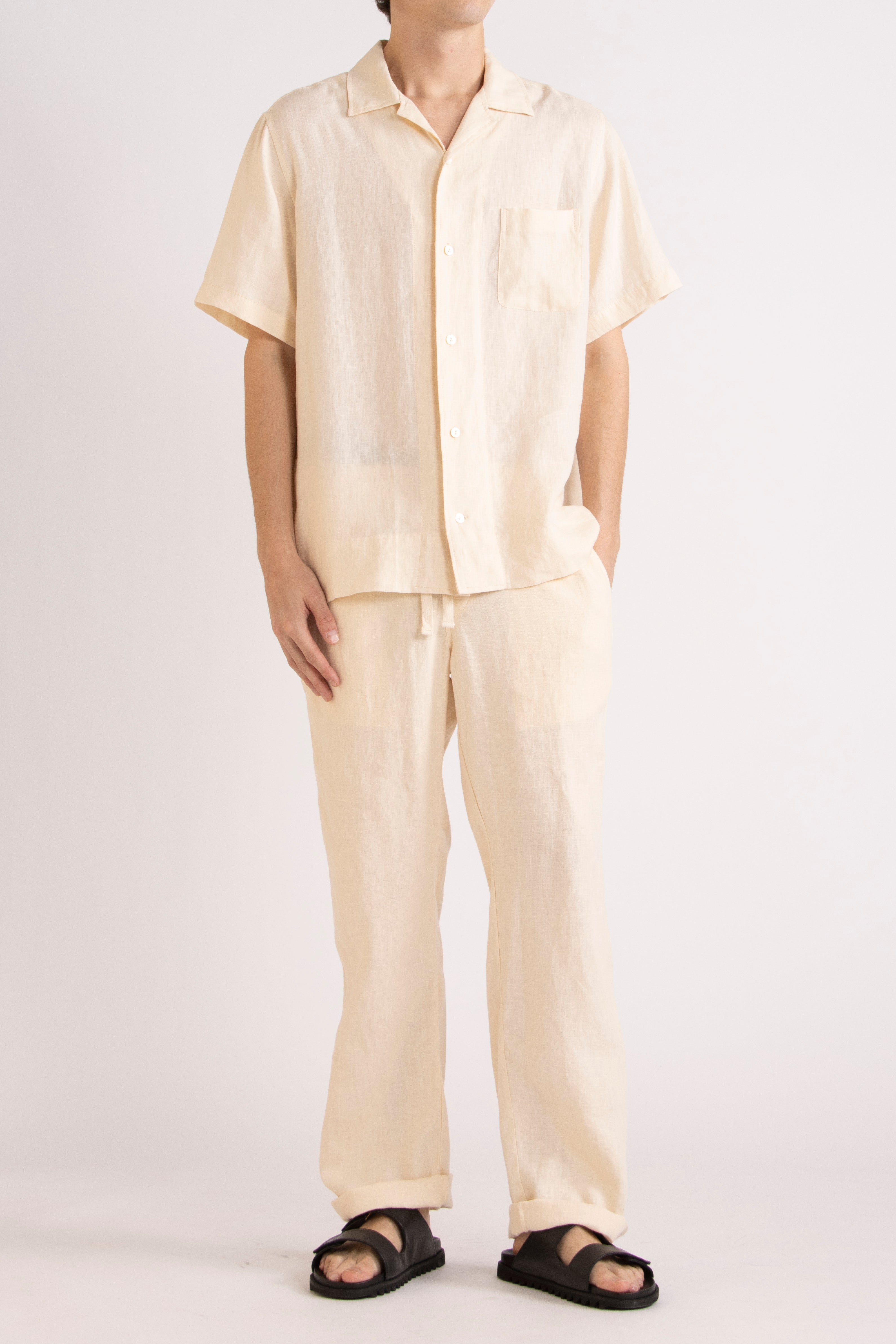 Toby Linen Drawstring Pant