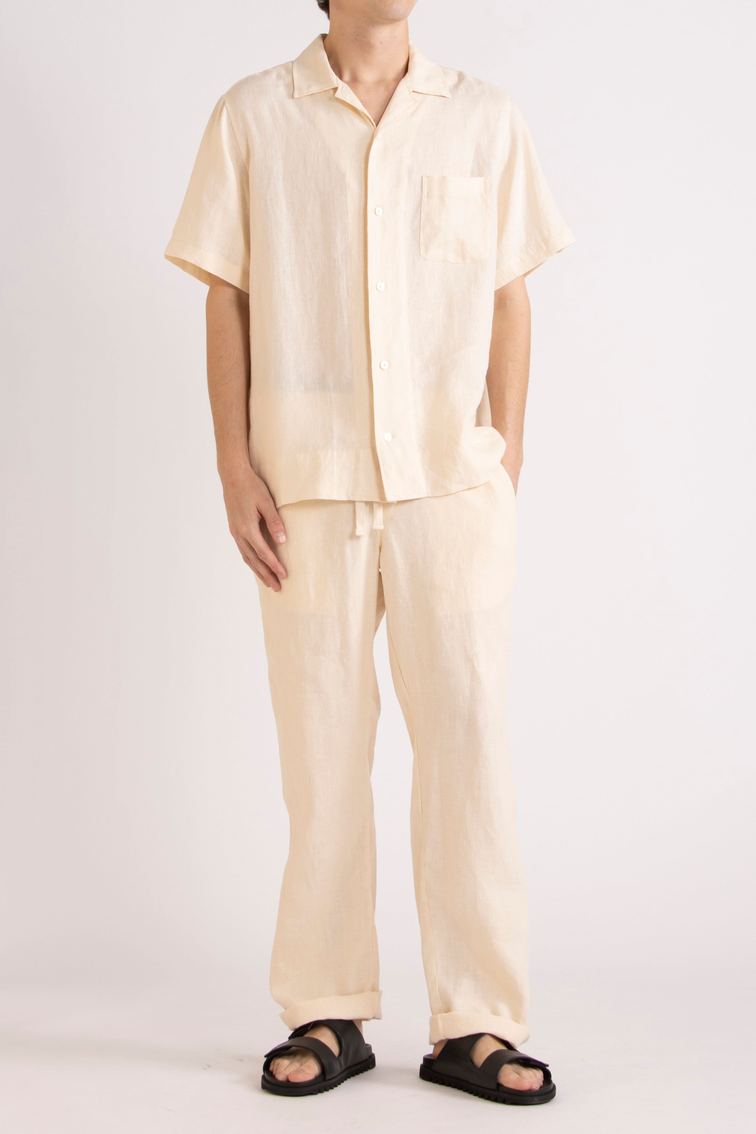 Toby Linen Drawstring Pant