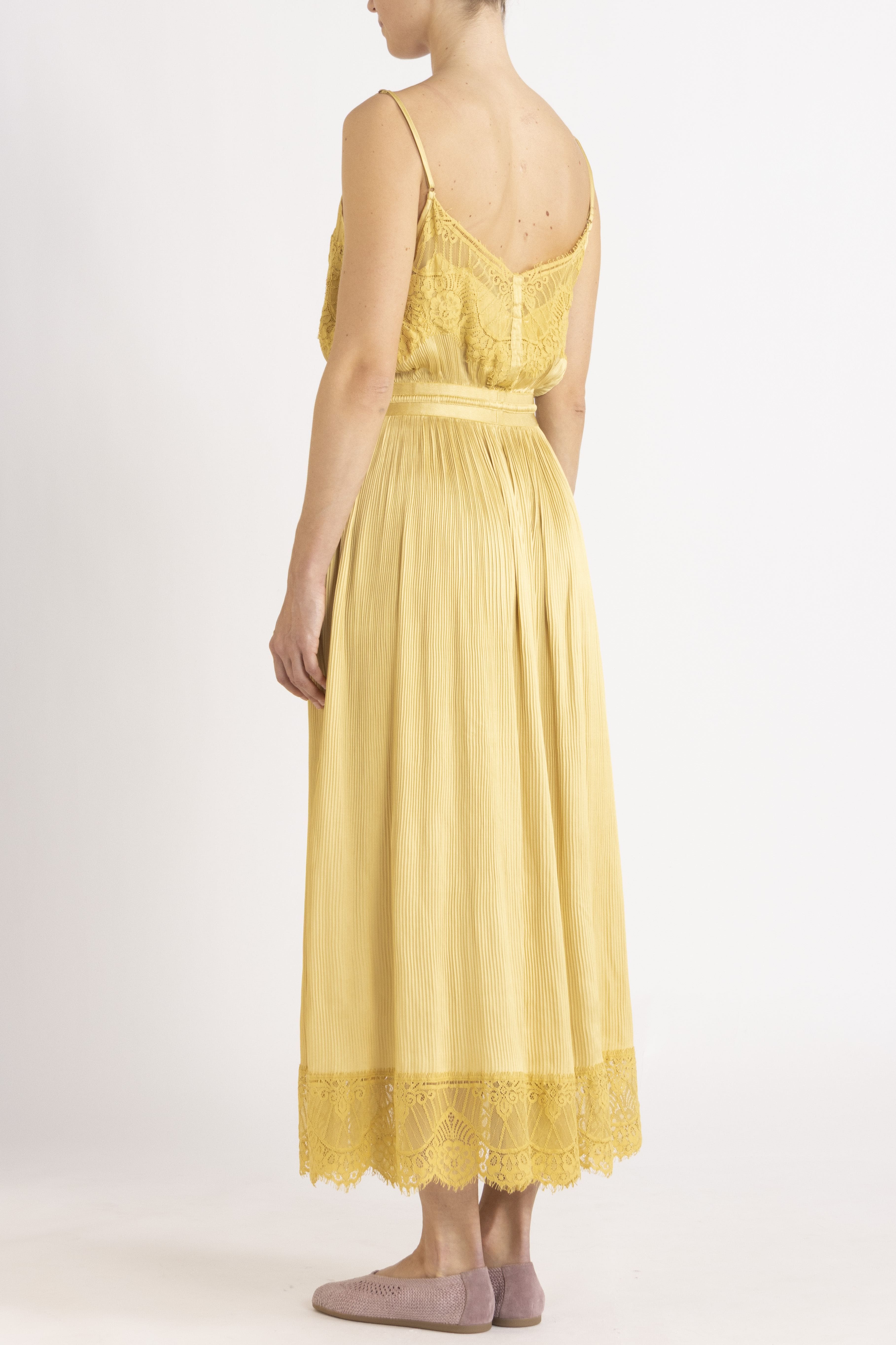 Valerie Lace Pleat Cami Dress