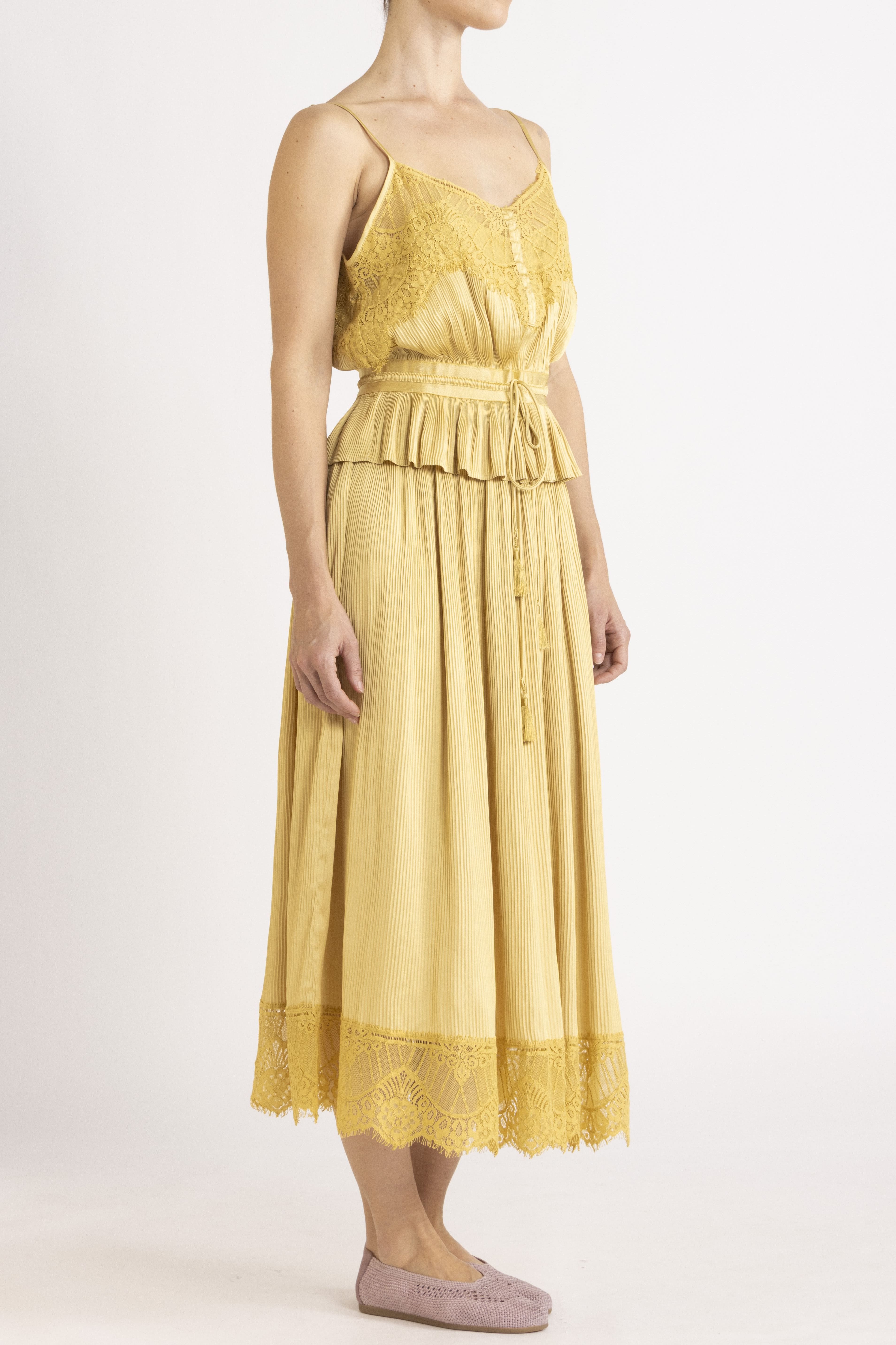 Valerie Lace Pleat Skirt