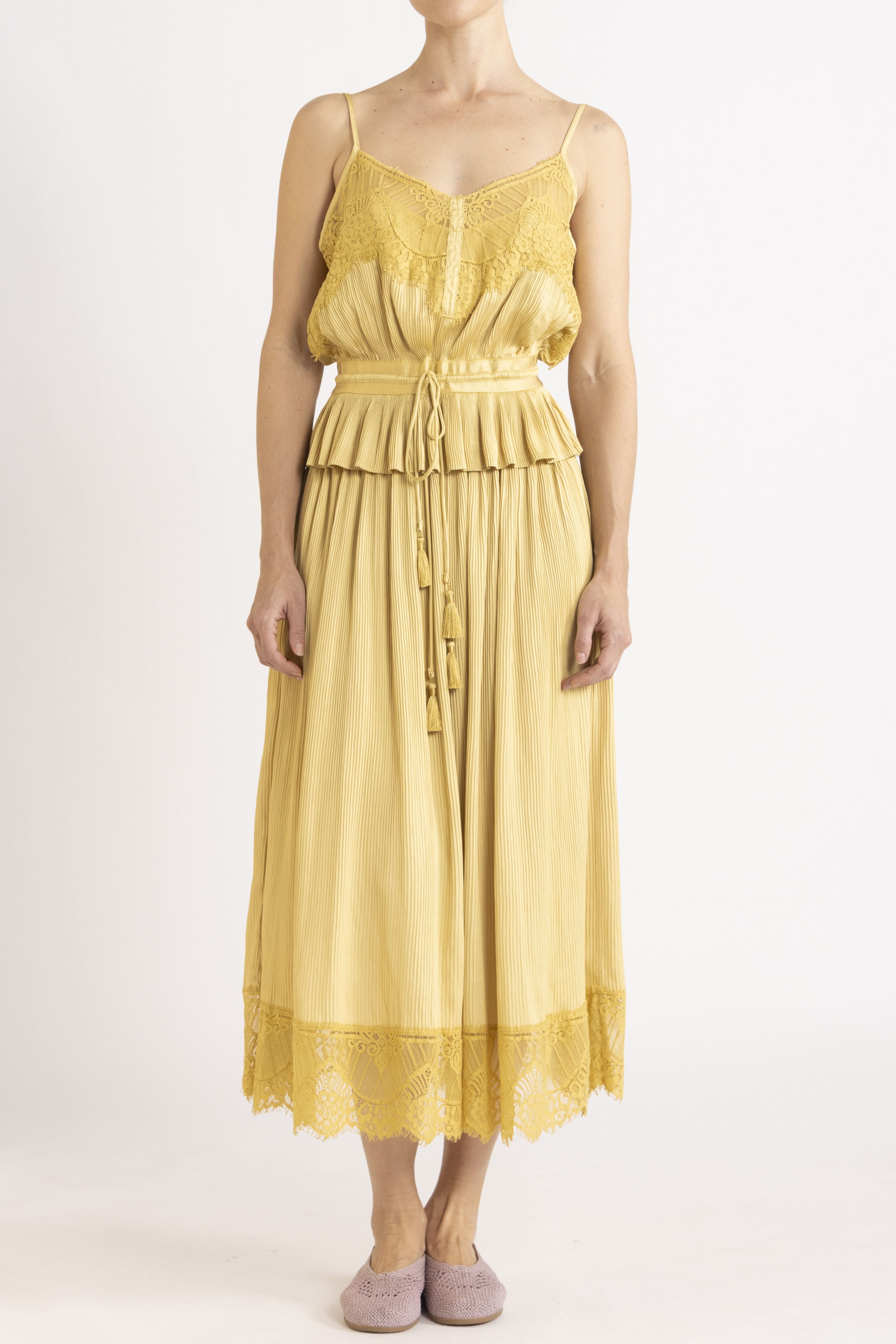 Valerie Lace Pleat Skirt